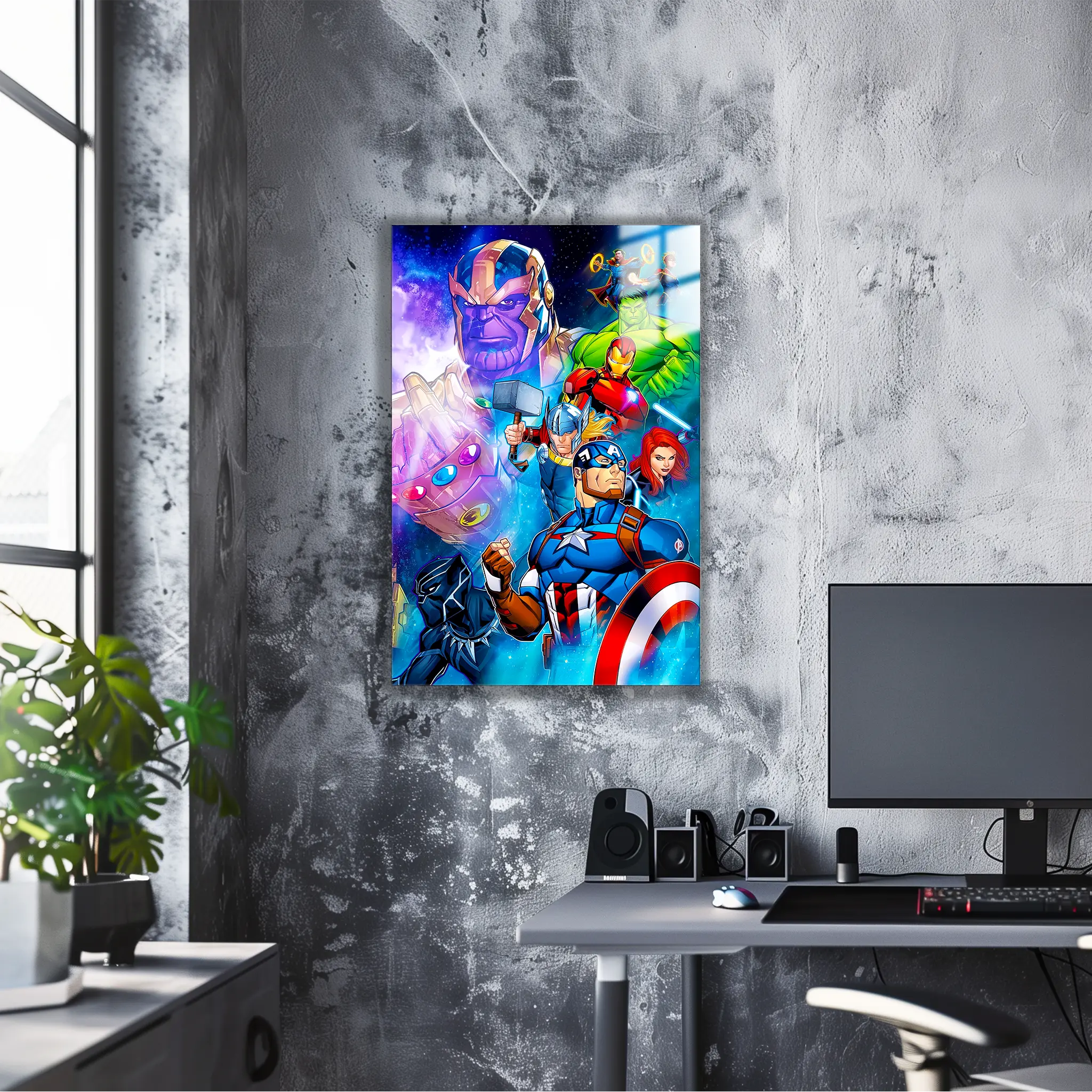 tableau-avengers-heros-dans-le-bureau | DreamWay