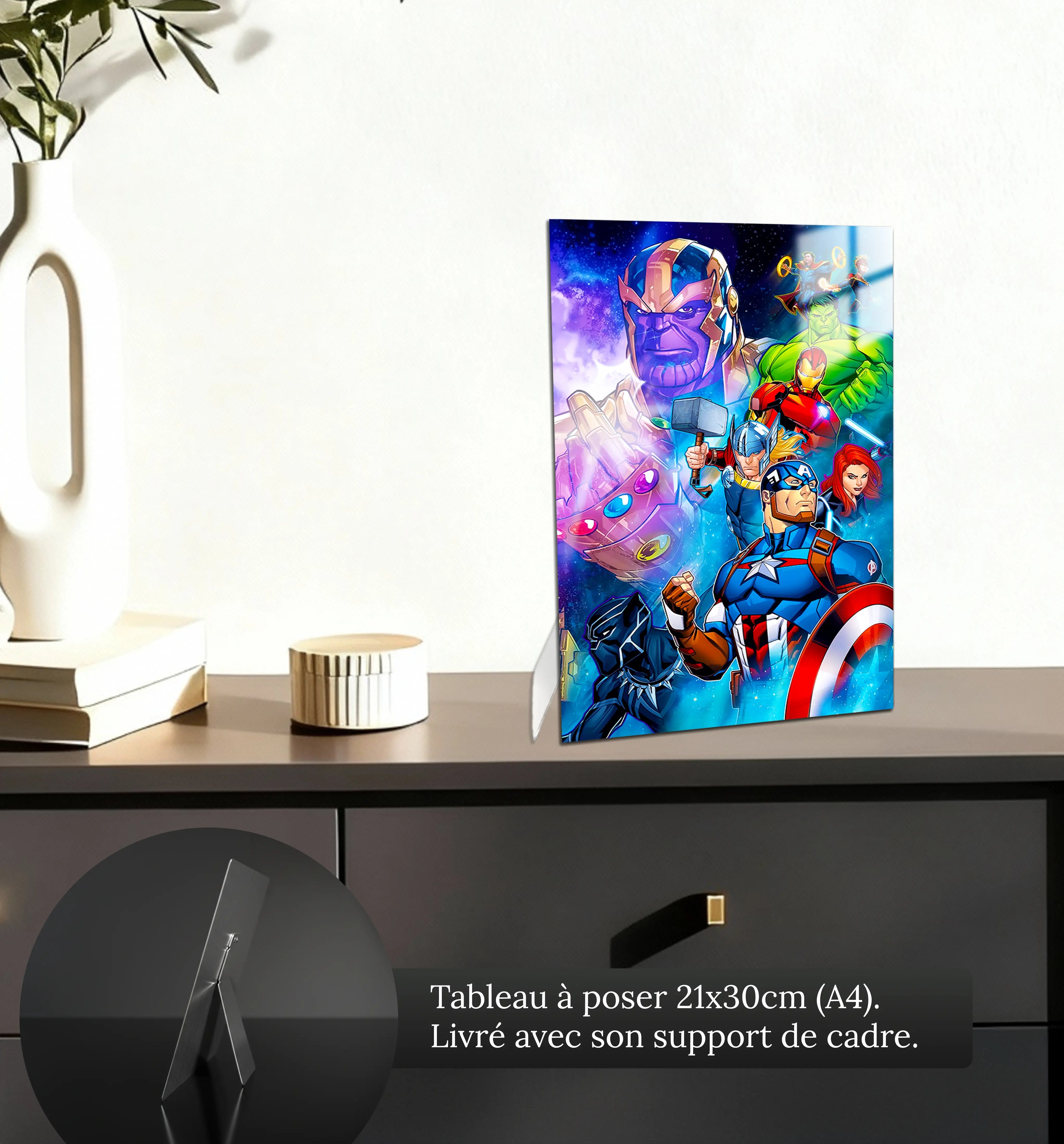 tableau-avengers-heros-petit-format-a-poser-sur-meuble | DreamWay