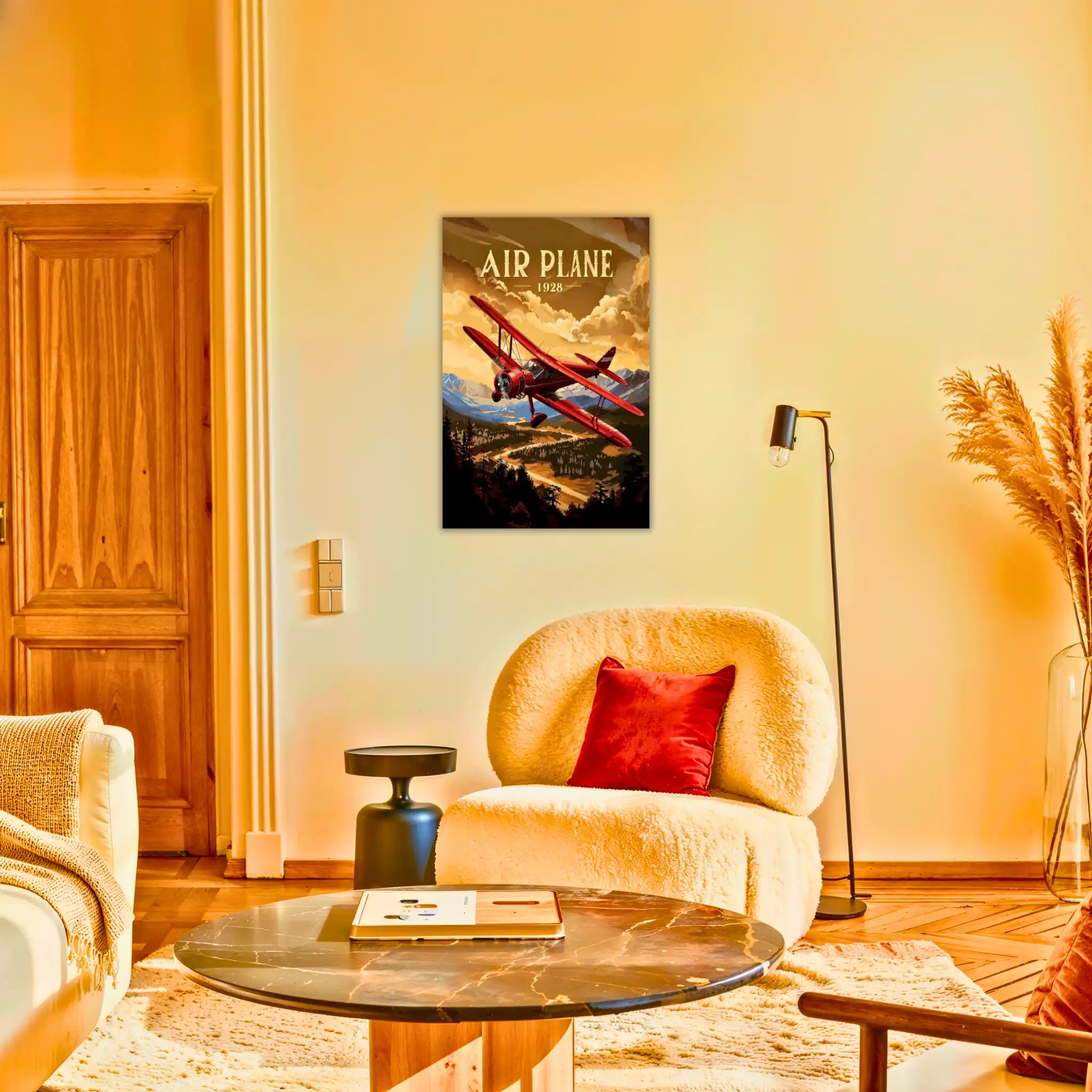 tableau-avion-vintage-au-salon | DreamWay