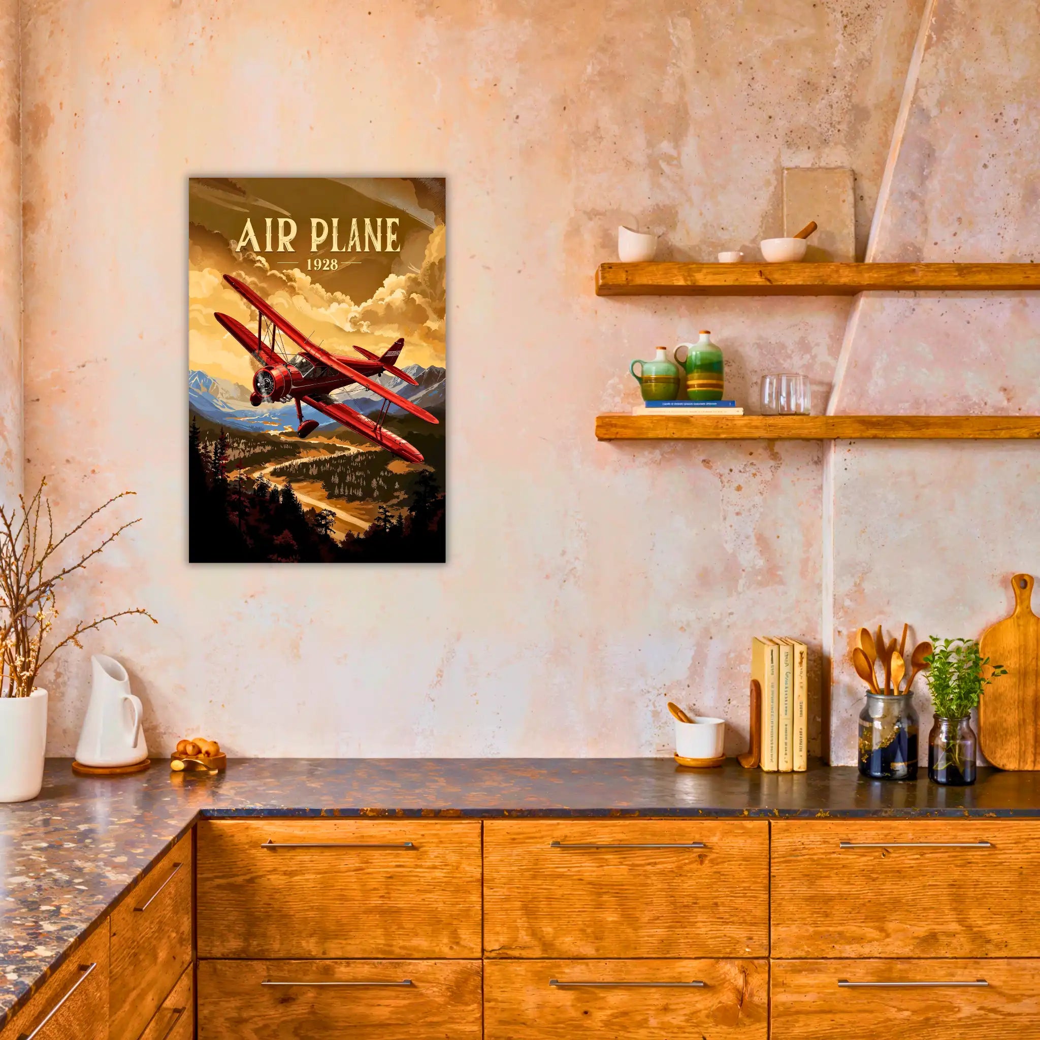 tableau-avion-vintage-dans-la-cuisine | DreamWay