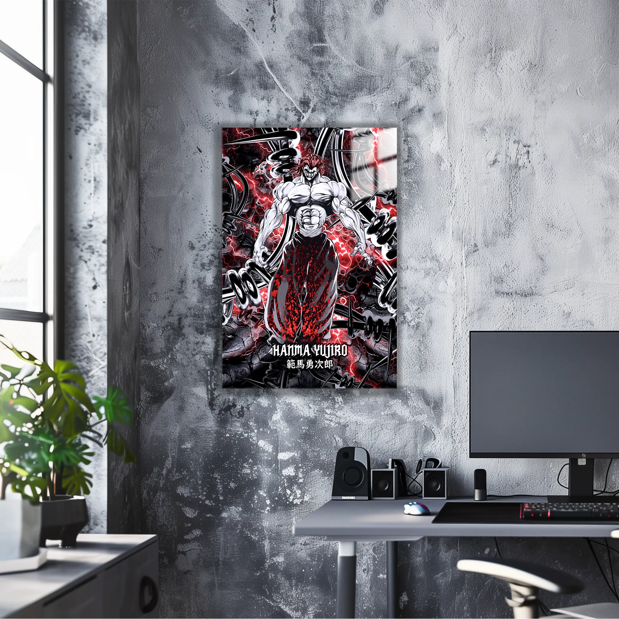 tableau-baki-yujiro-hanma-dans-le-bureau | DreamWay