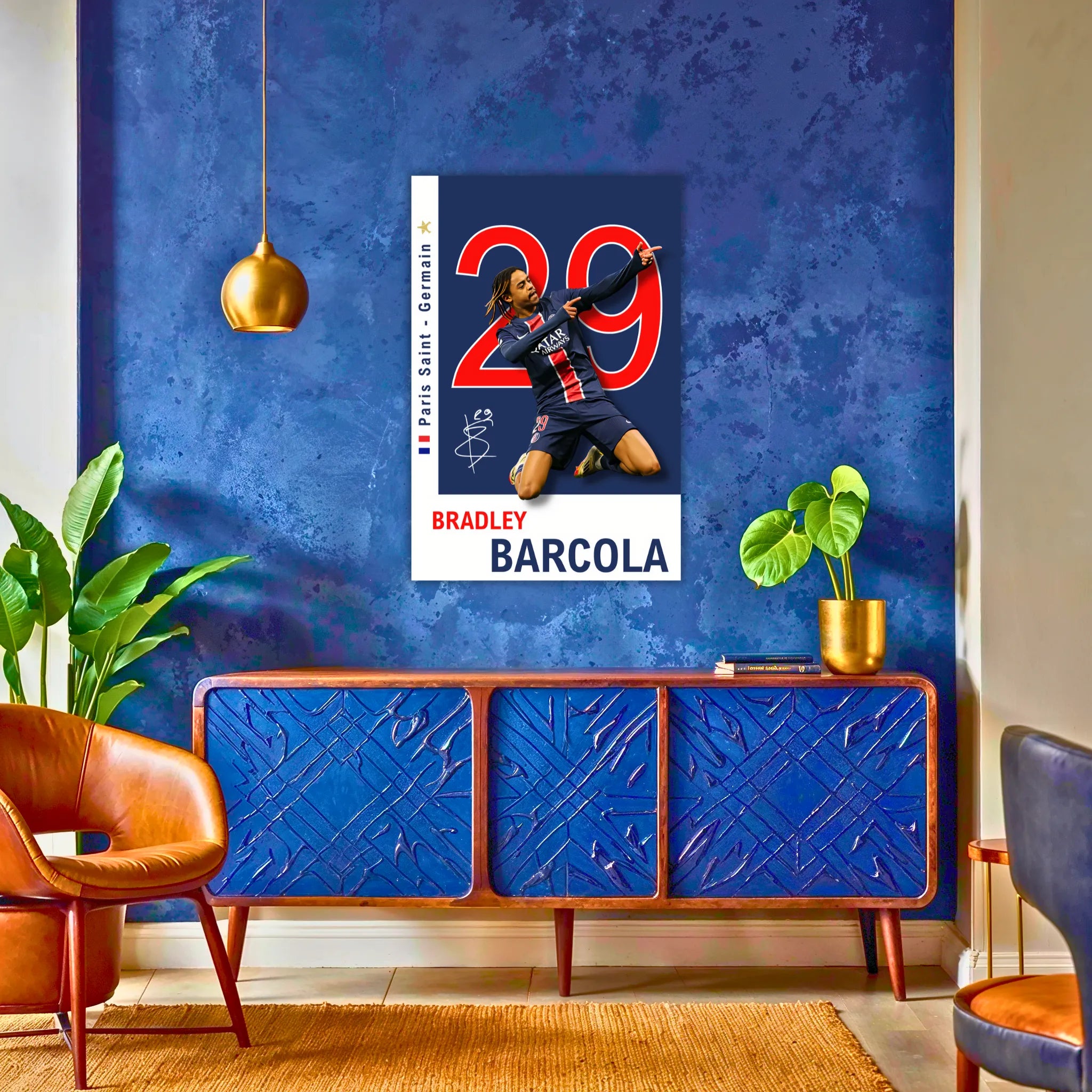 Tableau Barcola PSG