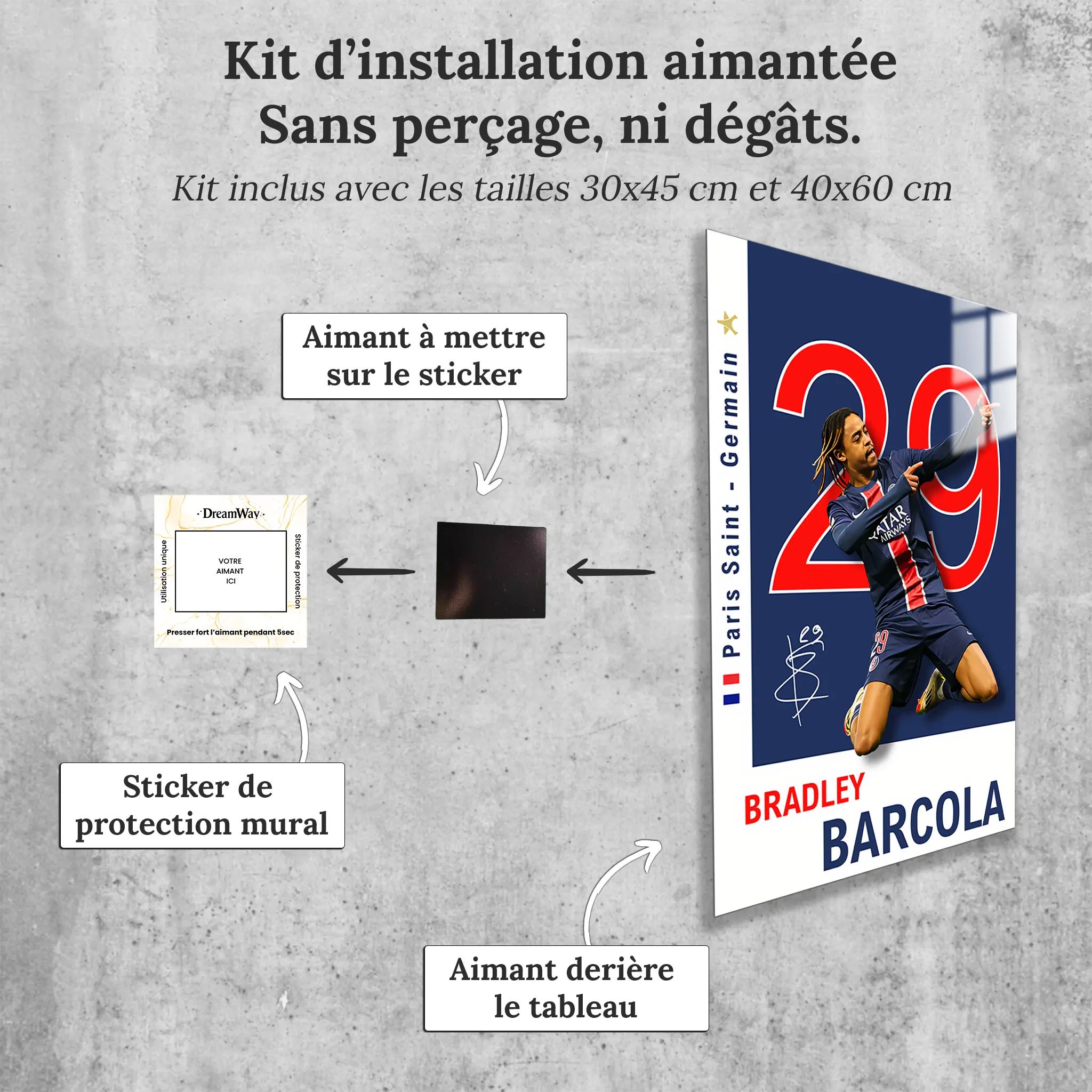 tableau-barcola-psg-avec-installation-aimantee | DreamWay