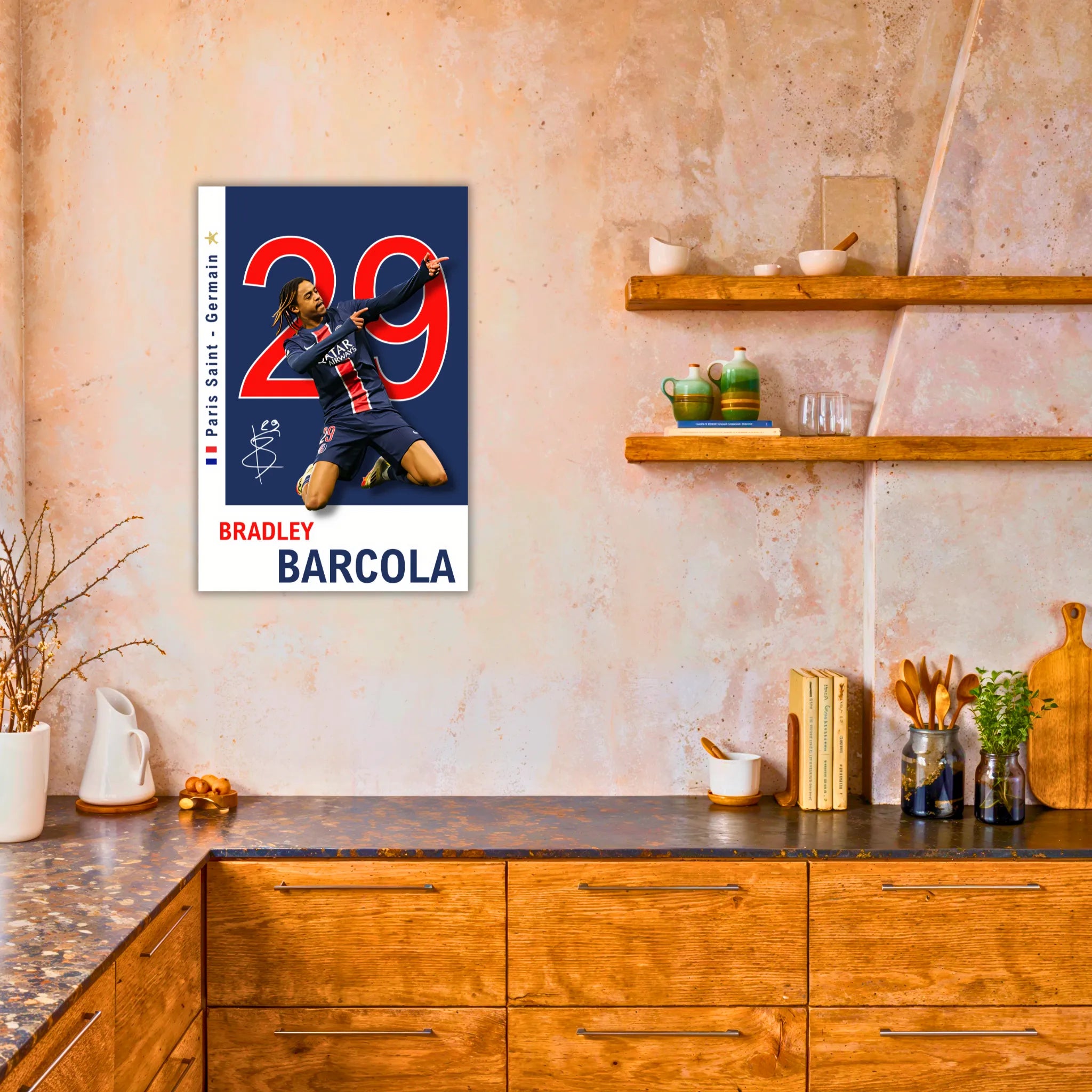 Tableau Barcola PSG