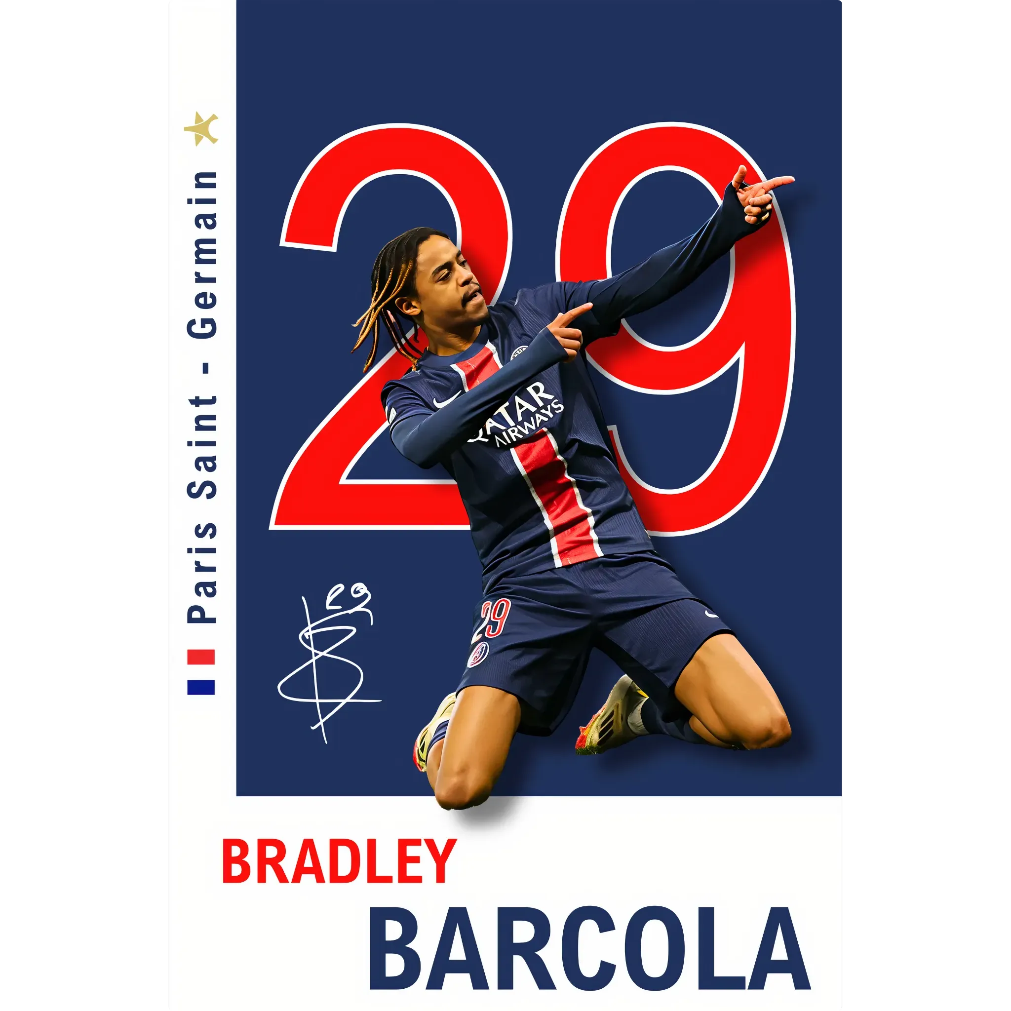 Tableau Barcola PSG