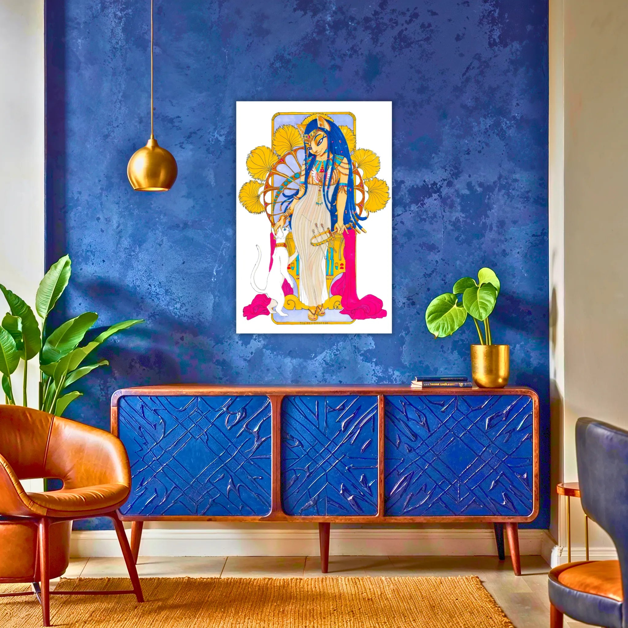 tableau-bastet-au-dessus-du-buffet | DreamWay