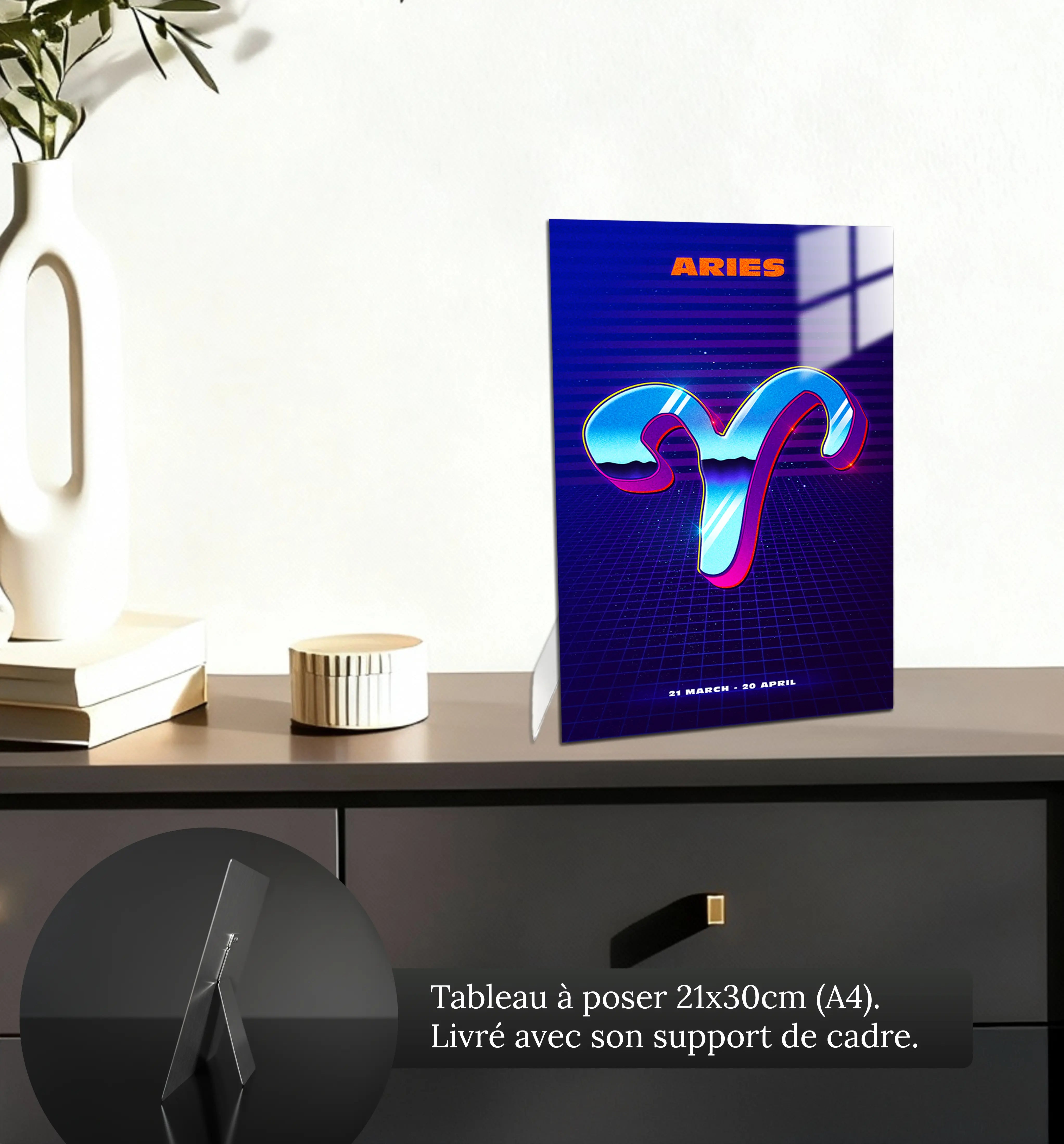 tableau-belier-retro-petit-format-a-poser-sur-meuble | DreamWay
