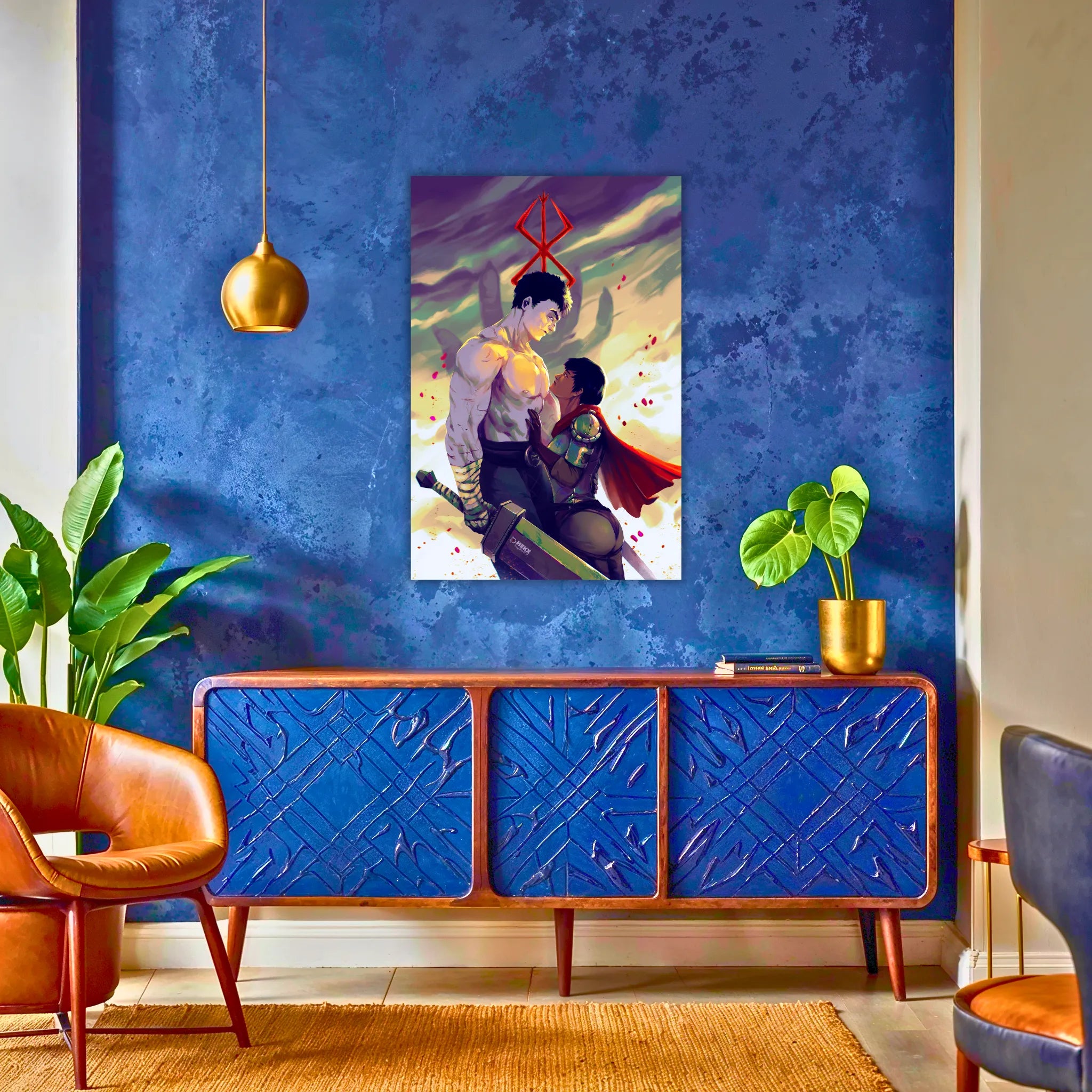 tableau-berserk-guts-et-casca-au-dessus-au-du-buffet | DreamWay