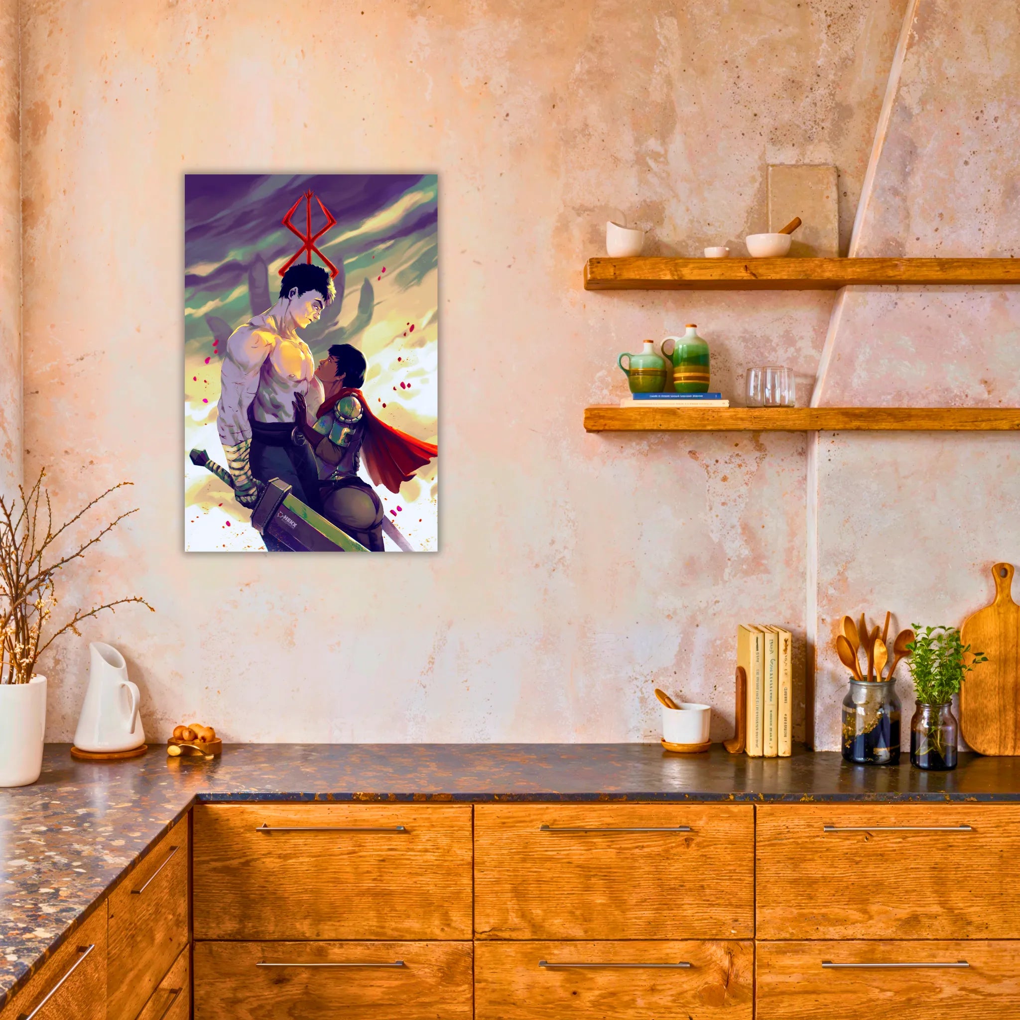 tableau-berserk-guts-et-casca-dans-la-cuisine | DreamWay