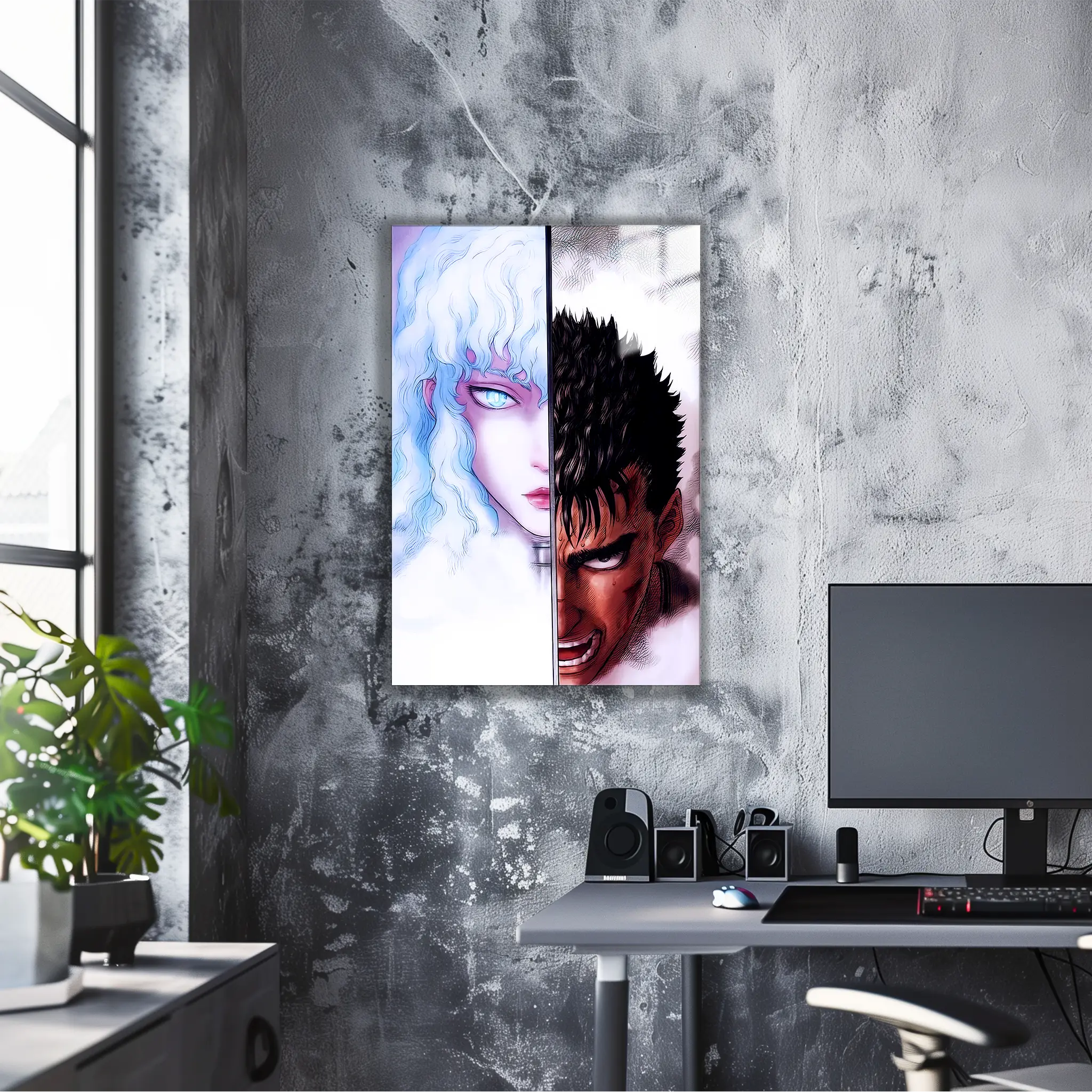 tableau-berserk-guts-et-griffith-dans-le-bureau | DreamWay