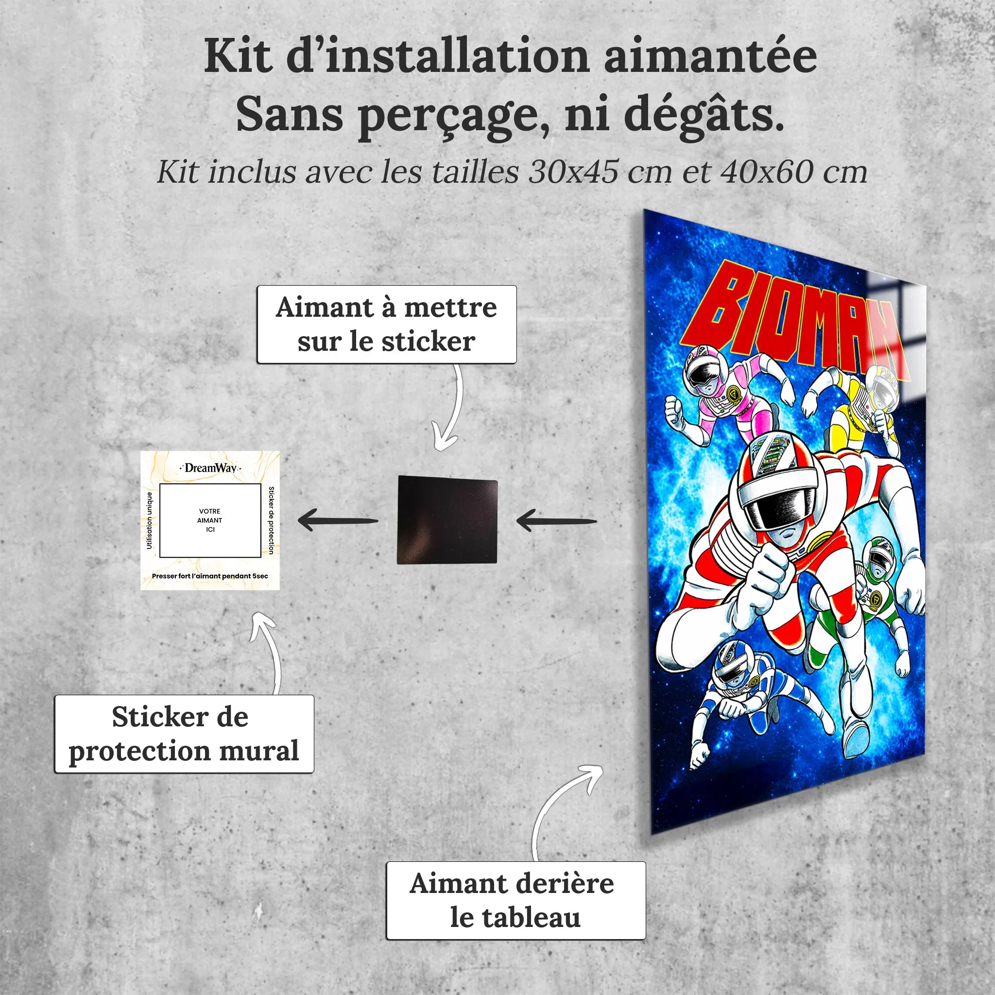 Tableau Bioman Dans L'Espace