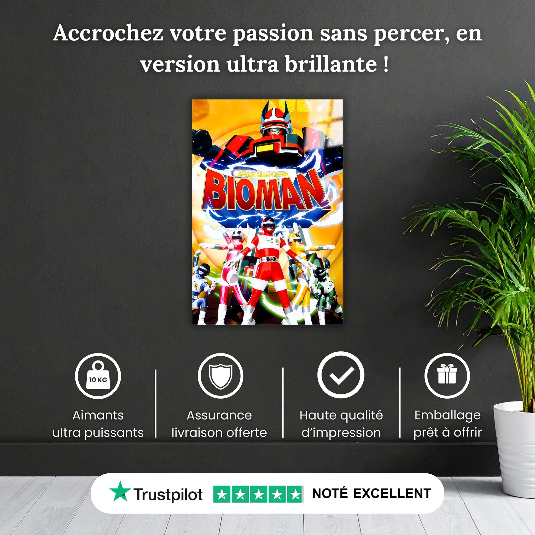Tableau Bioman Super Électrons