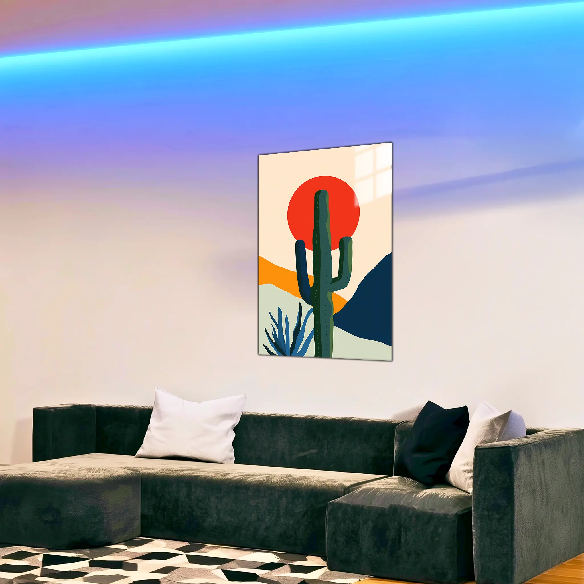 tableau-boheme-cactus-dans-le-salon | DreamWay