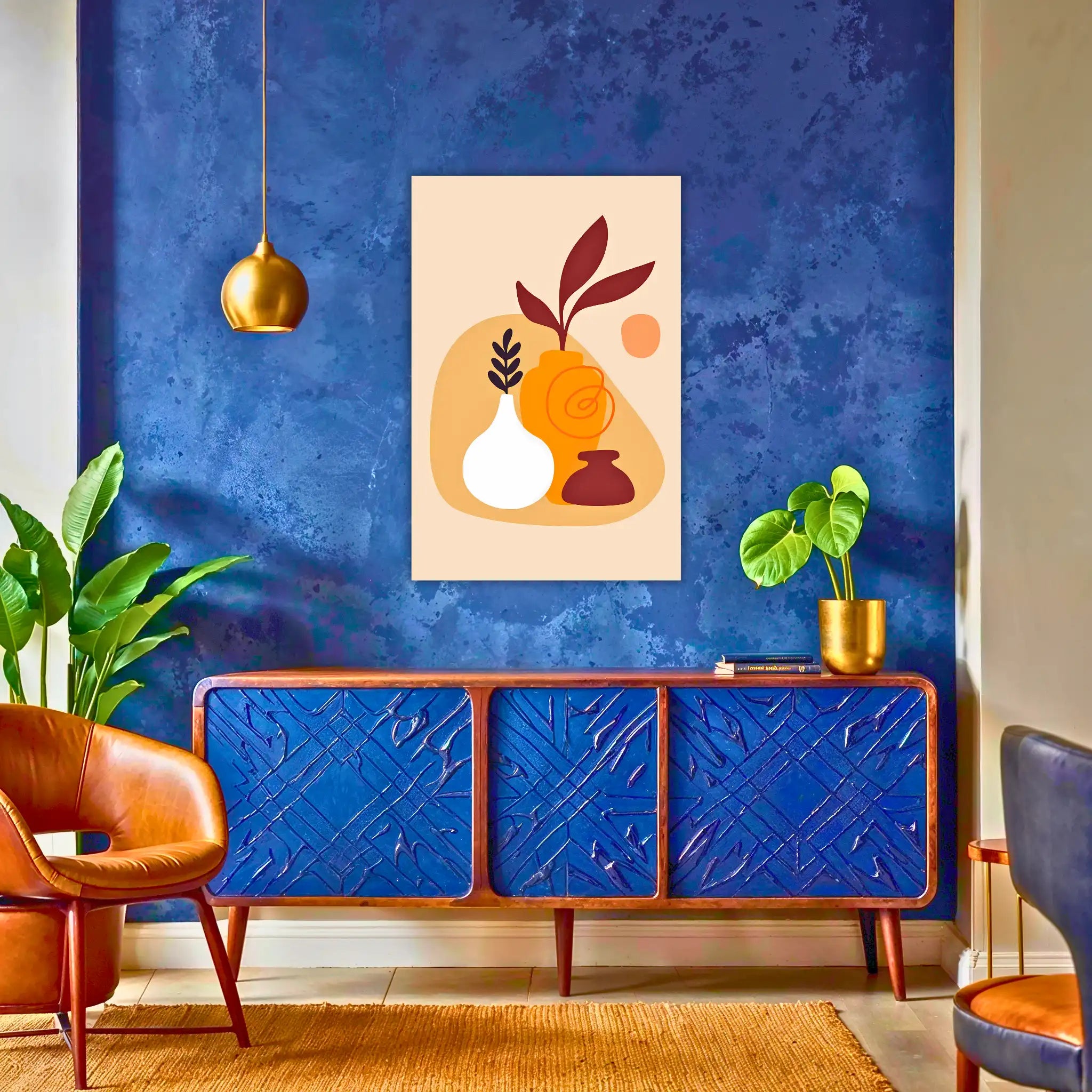 tableau-boheme-chic-au-dessus-du-buffet | DreamWay