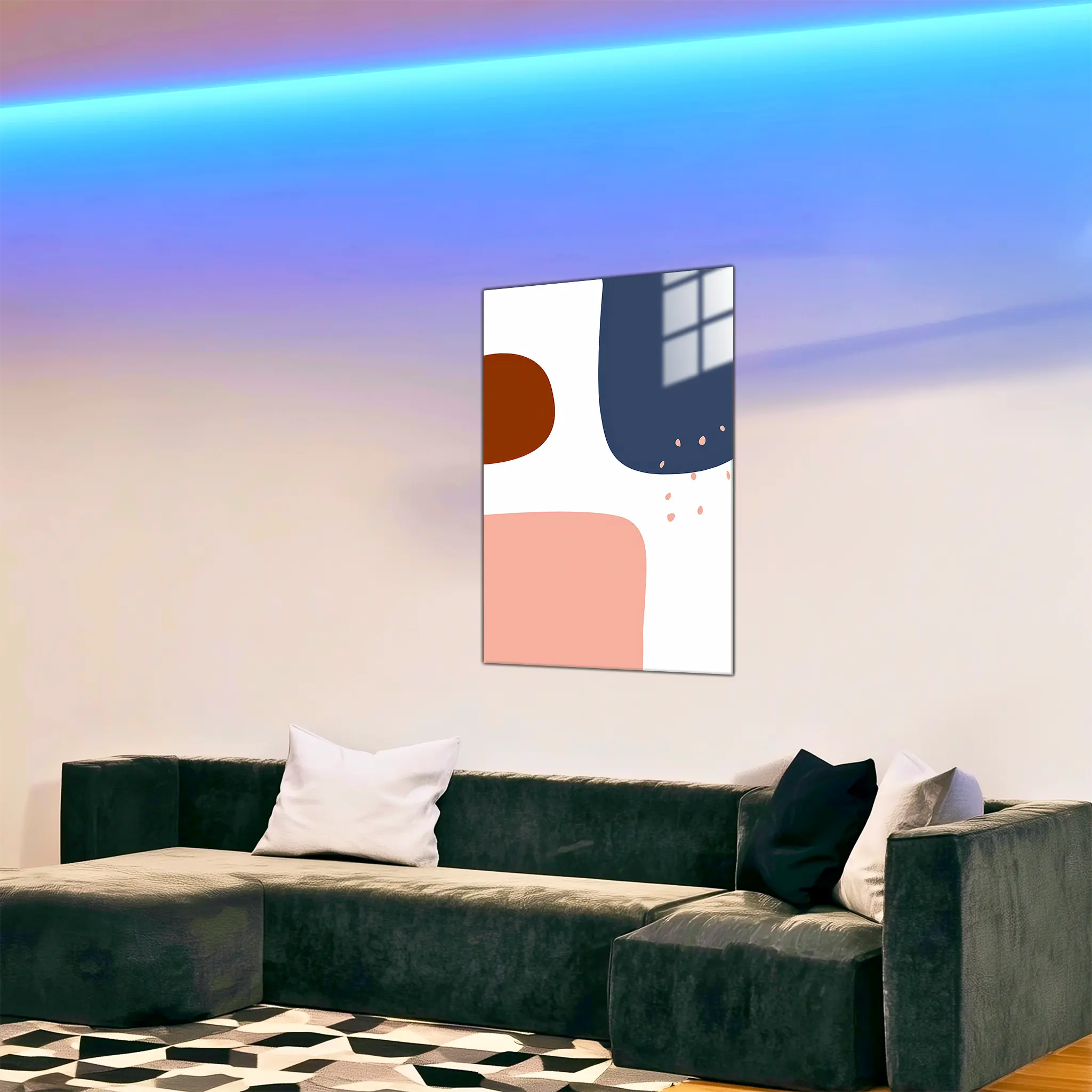 tableau-boheme-chic-colore-dans-le-salon | DreamWay