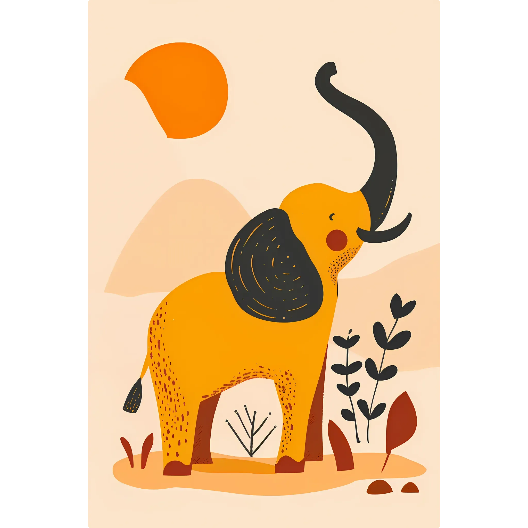 tableau-boheme-enfant-elephant | DreamWay