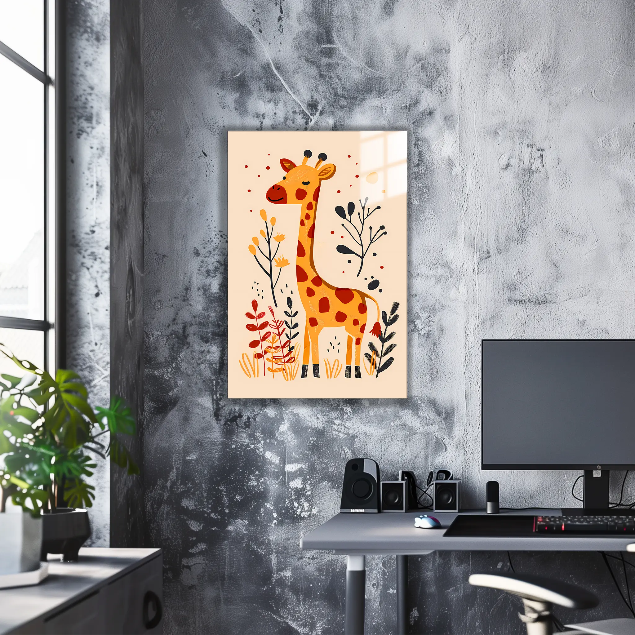tableau-boheme-enfant-girafe | DreamWay