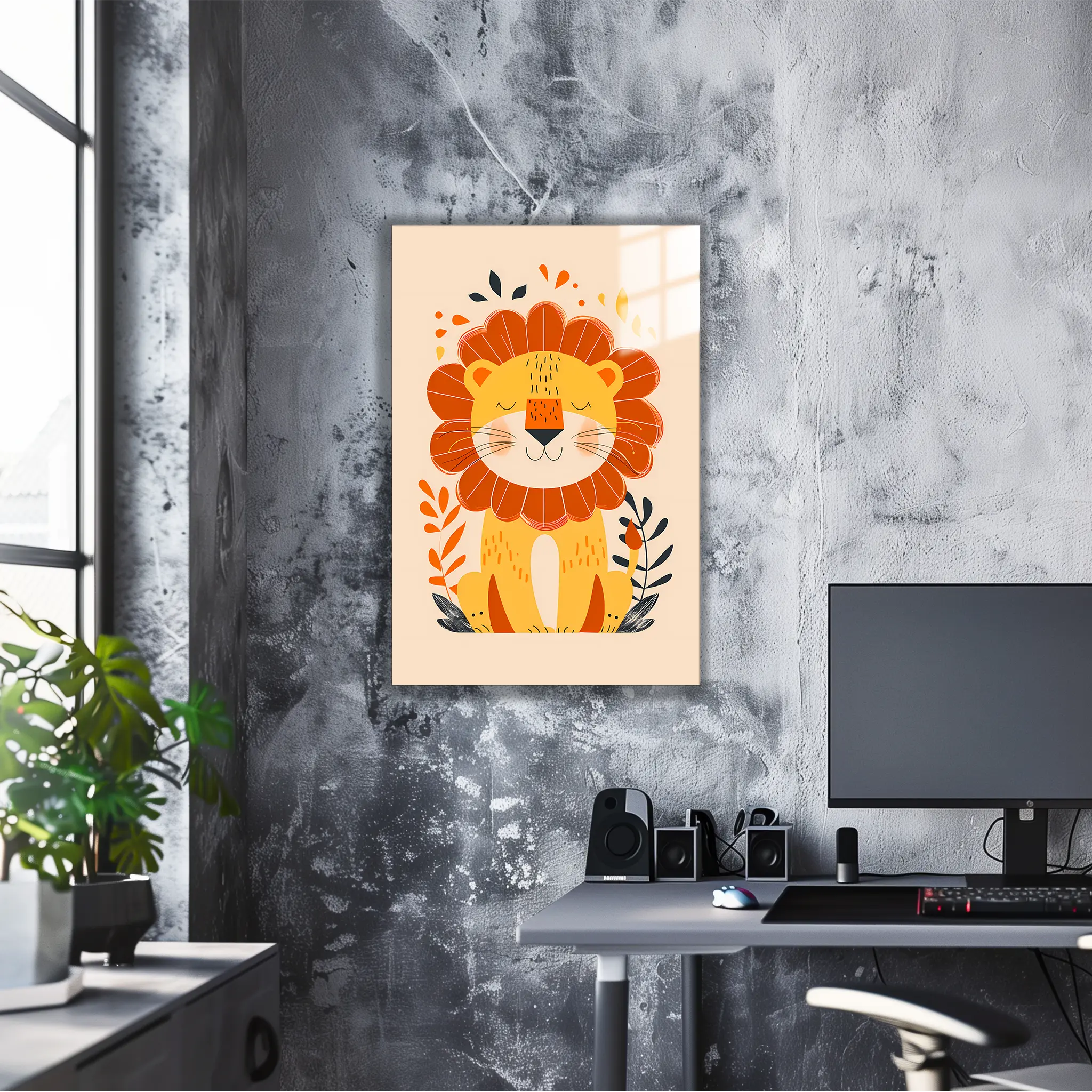 tableau-boheme-enfant-lion | DreamWay