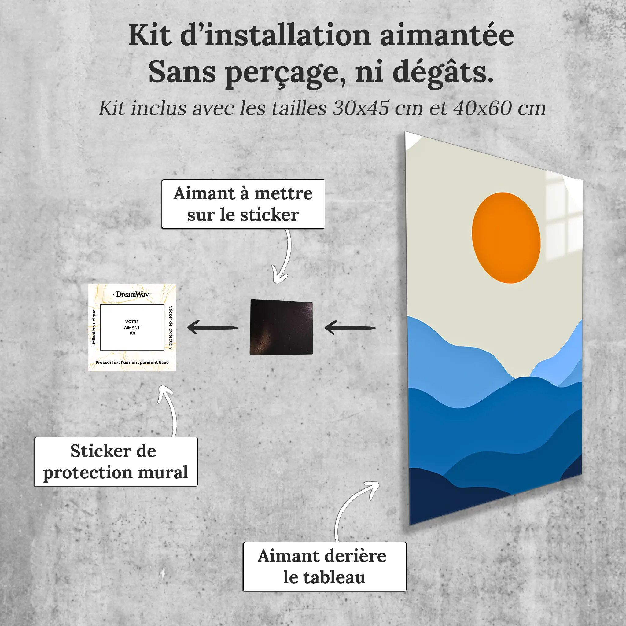 tableau-boheme-paysage-avec-installation-aimantee | DreamWay