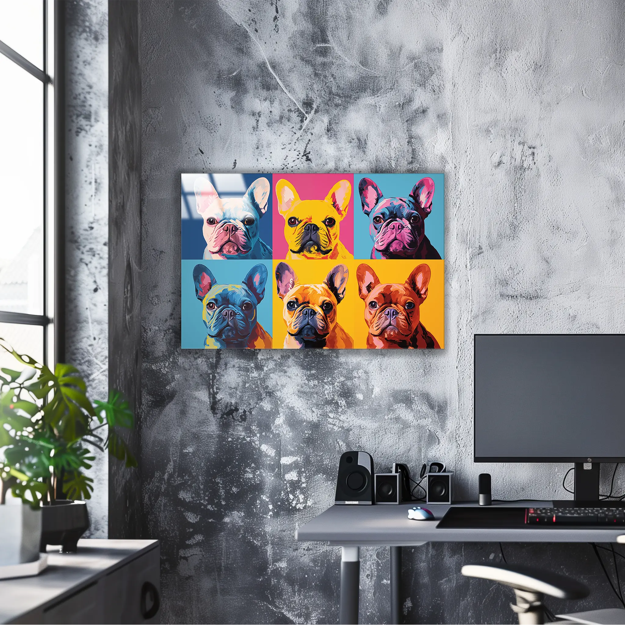 tableau-bouledogue-pop-art | DreamWay