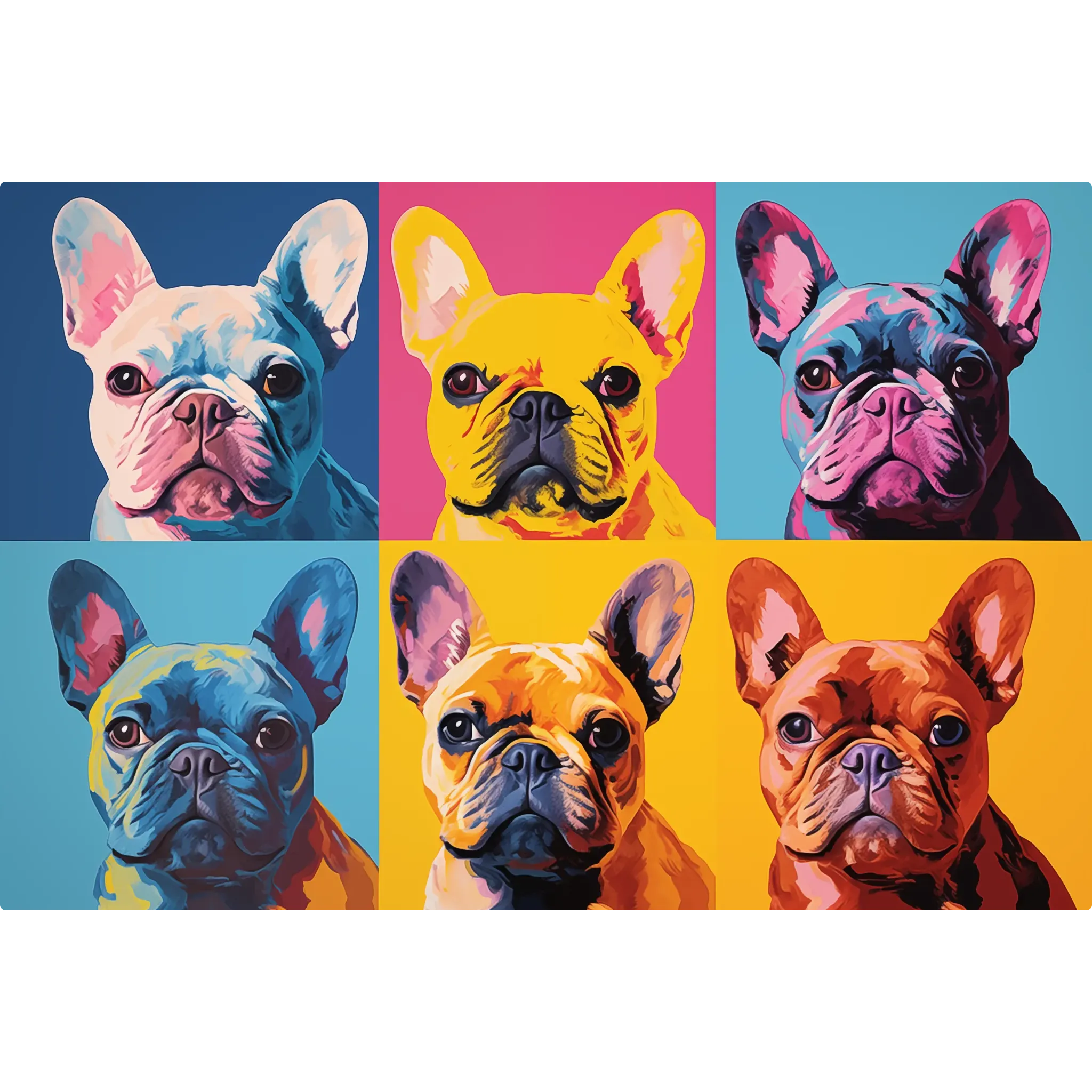 tableau-bouledogue-pop-art | DreamWay
