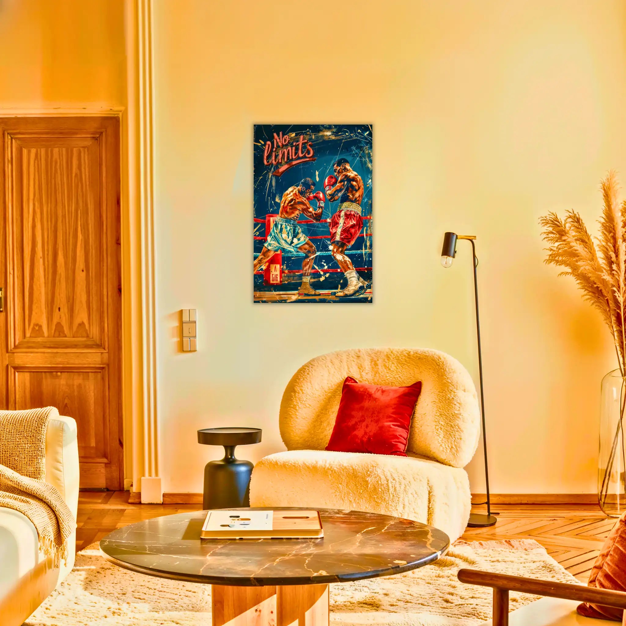 tableau-boxe-vintage-au-salon | DreamWay