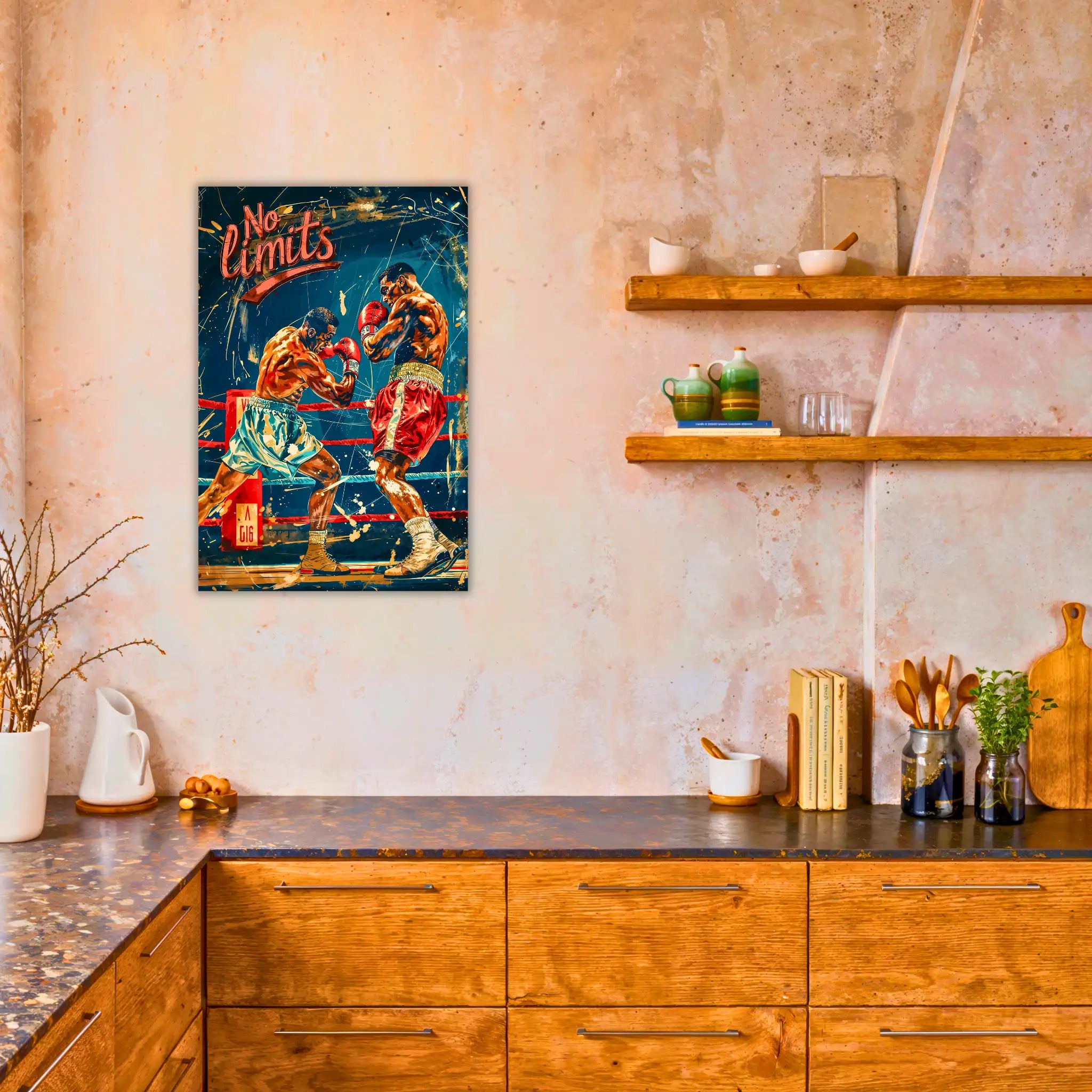 tableau-boxe-vintage-dans-la-cuisine | DreamWay