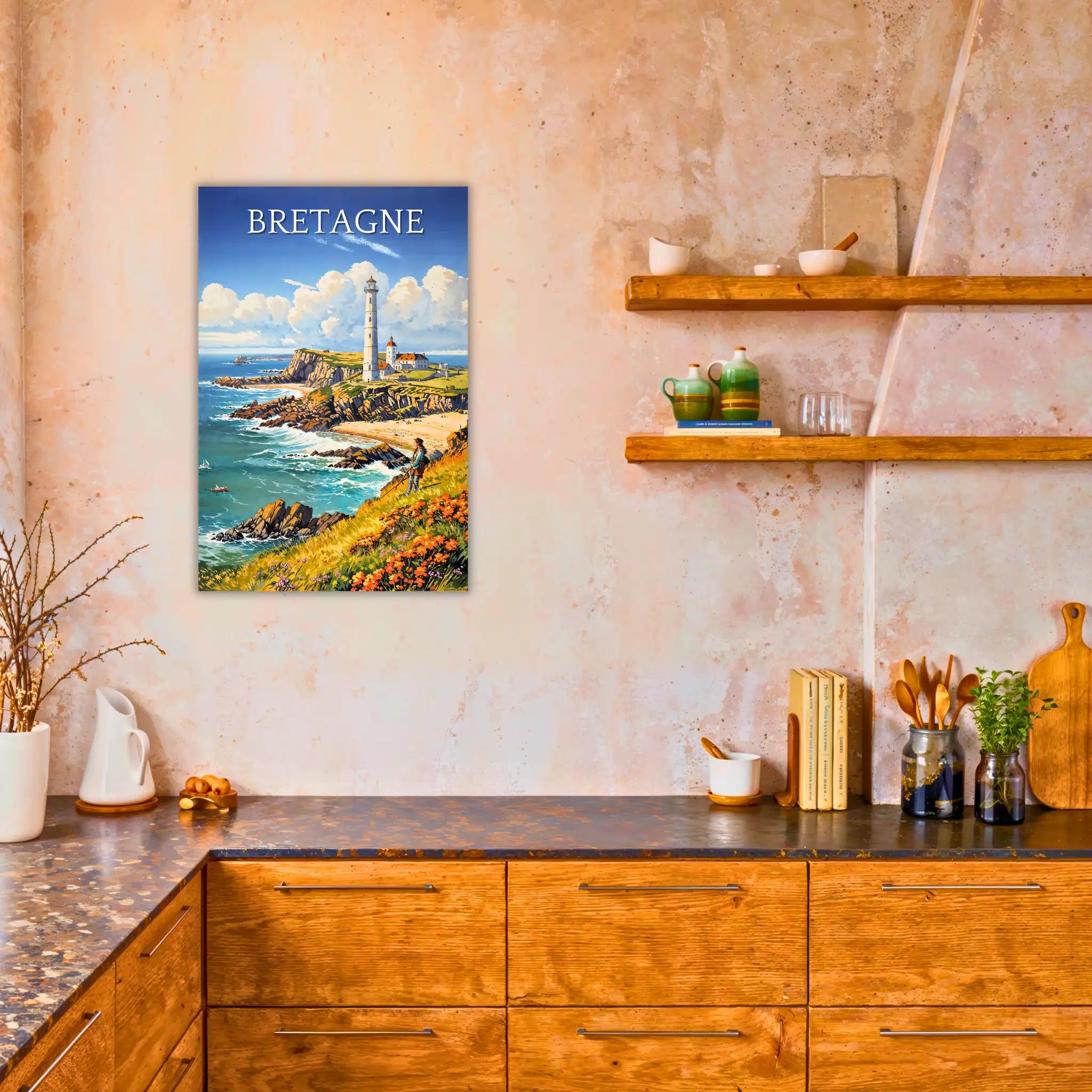 tableau-bretagne-vintage-dans-la-cuisine | DreamWay