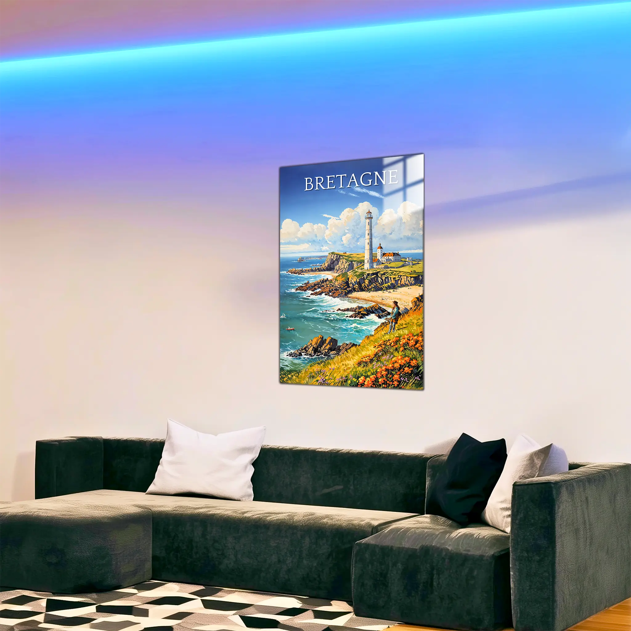 tableau-bretagne-vintage-dans-le-salon | DreamWay