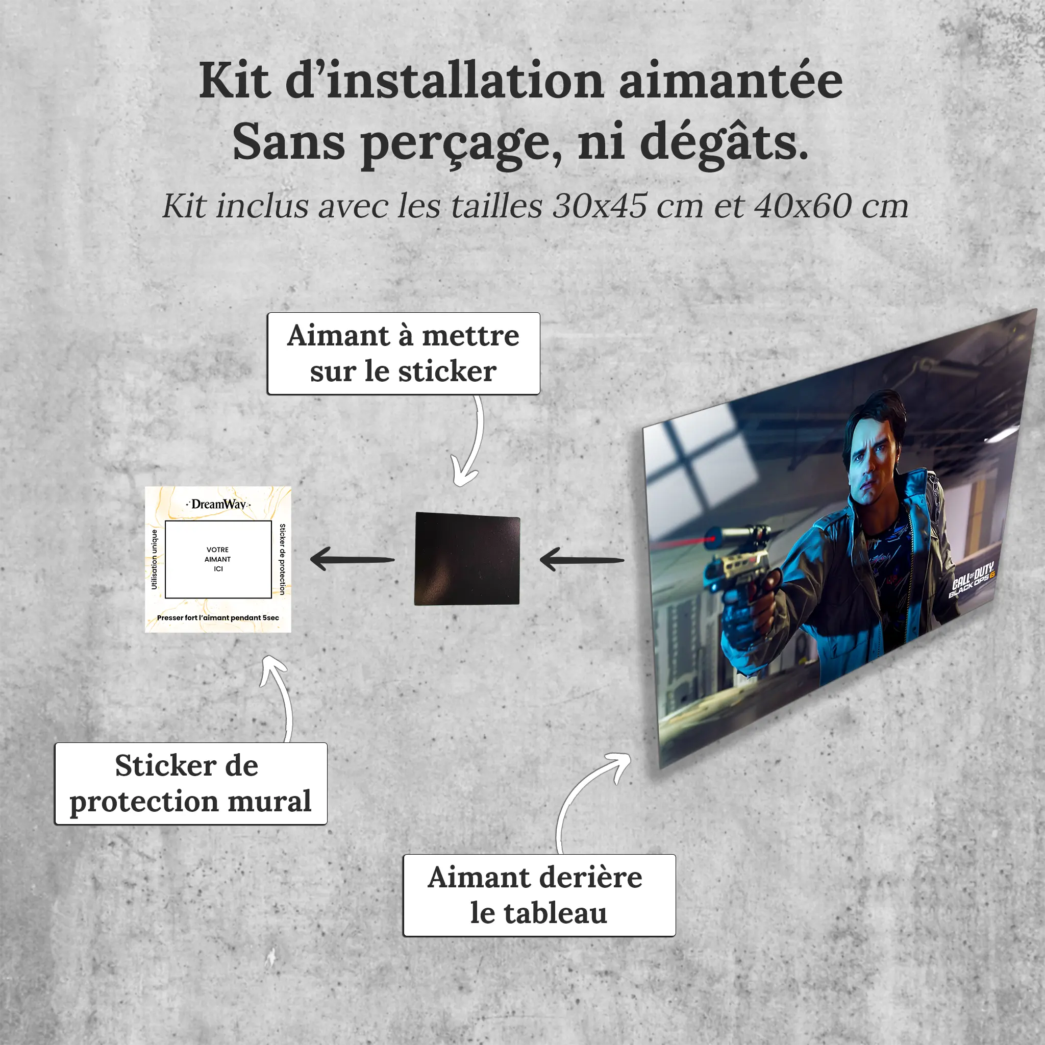 tableau-call-of-duty-black-op-terminator-avec-installation-aimantee | DreamWay