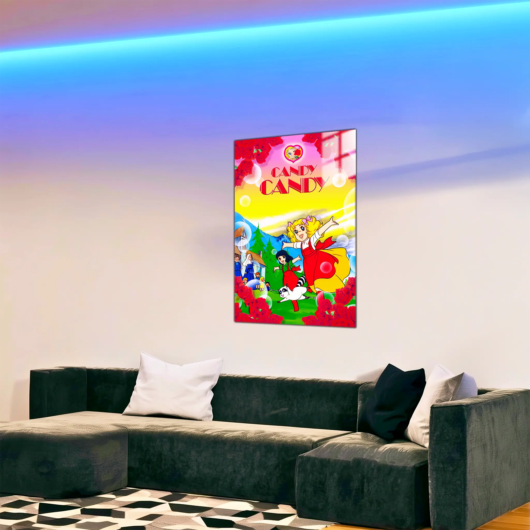 tableau-candy-candy-fleurie-dans-le-salon | DreamWay