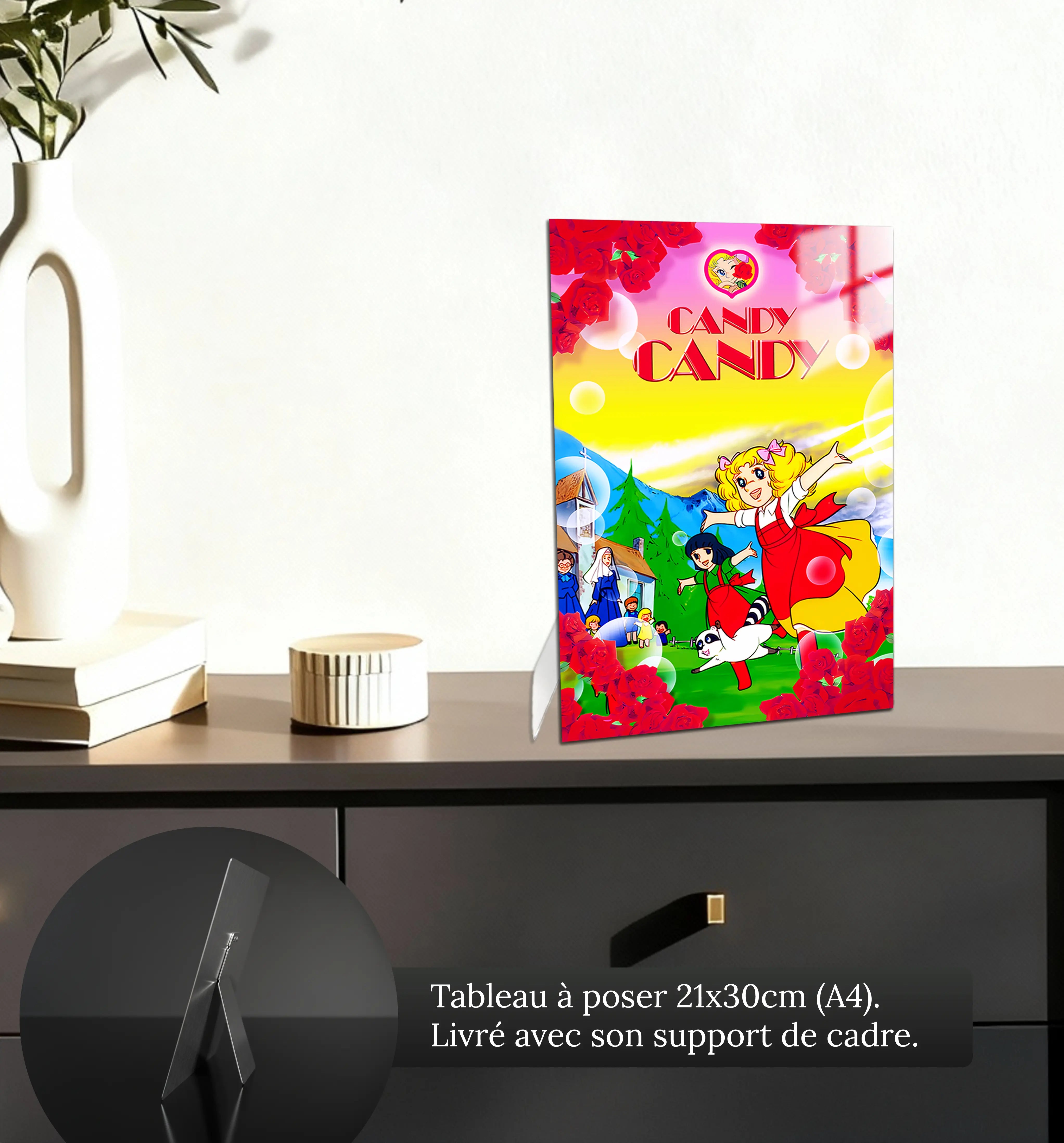 tableau-candy-candy-fleurie-petit-format-a-poser-sur-meuble | DreamWay