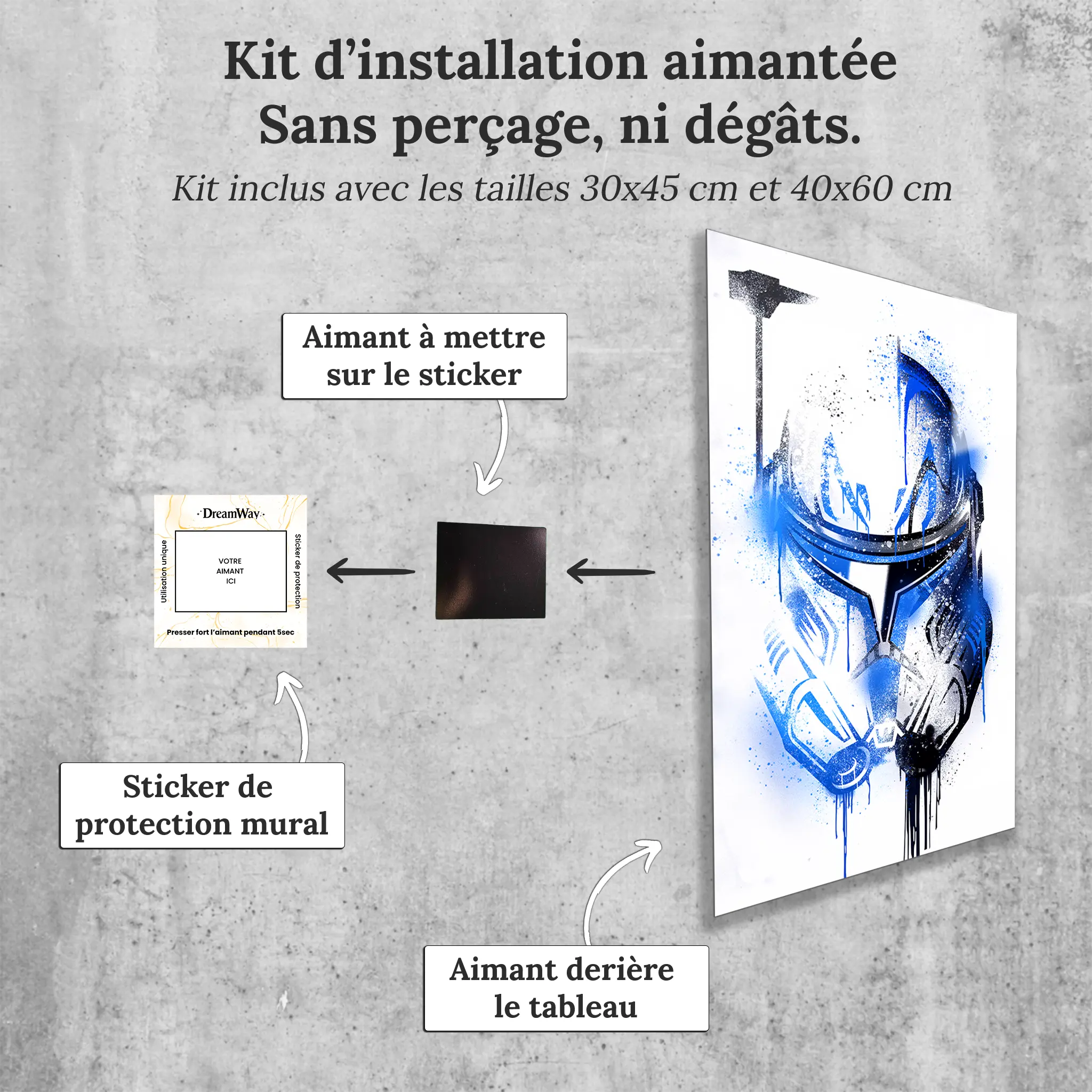 tableau-capitaine-rex-casque-avec-installation-aimantee | DreamWay