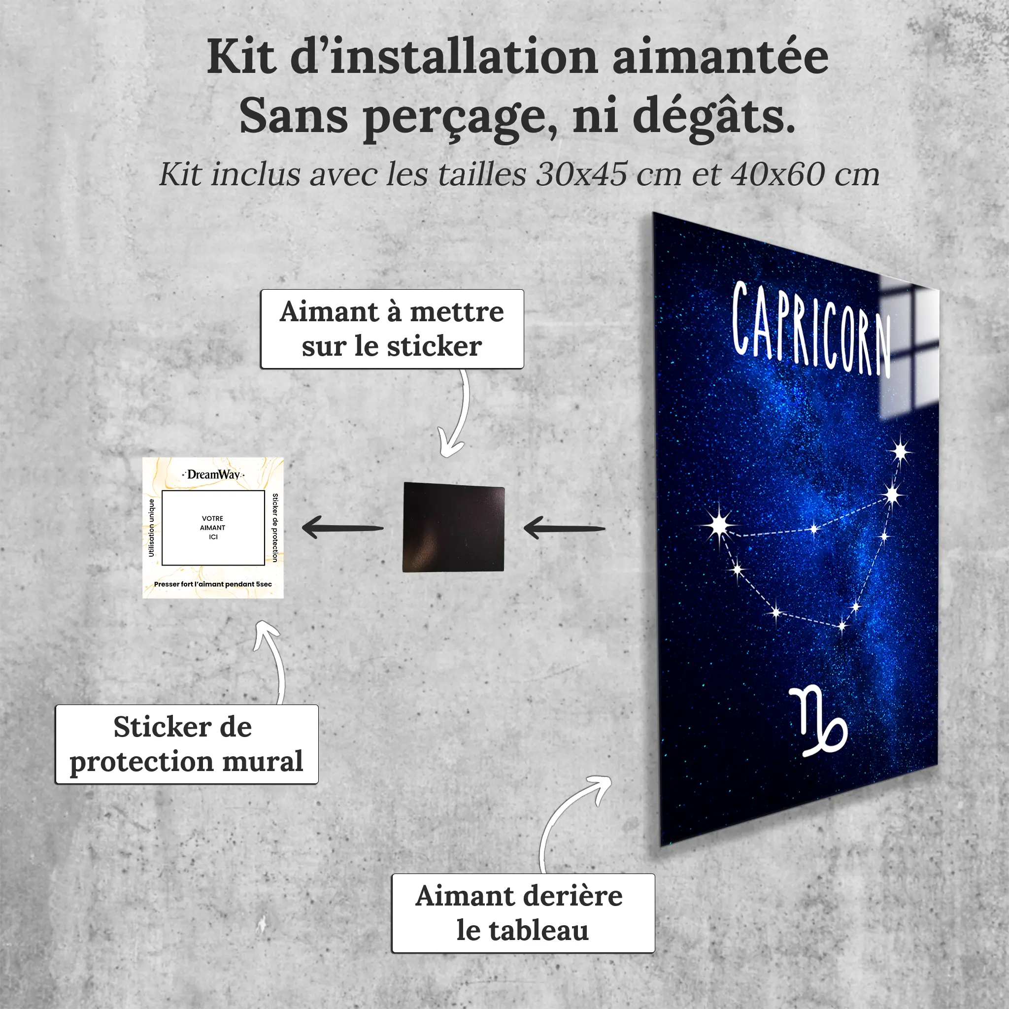 tableau-capricorne-constellation-avec-installation-aimantee | DreamWay