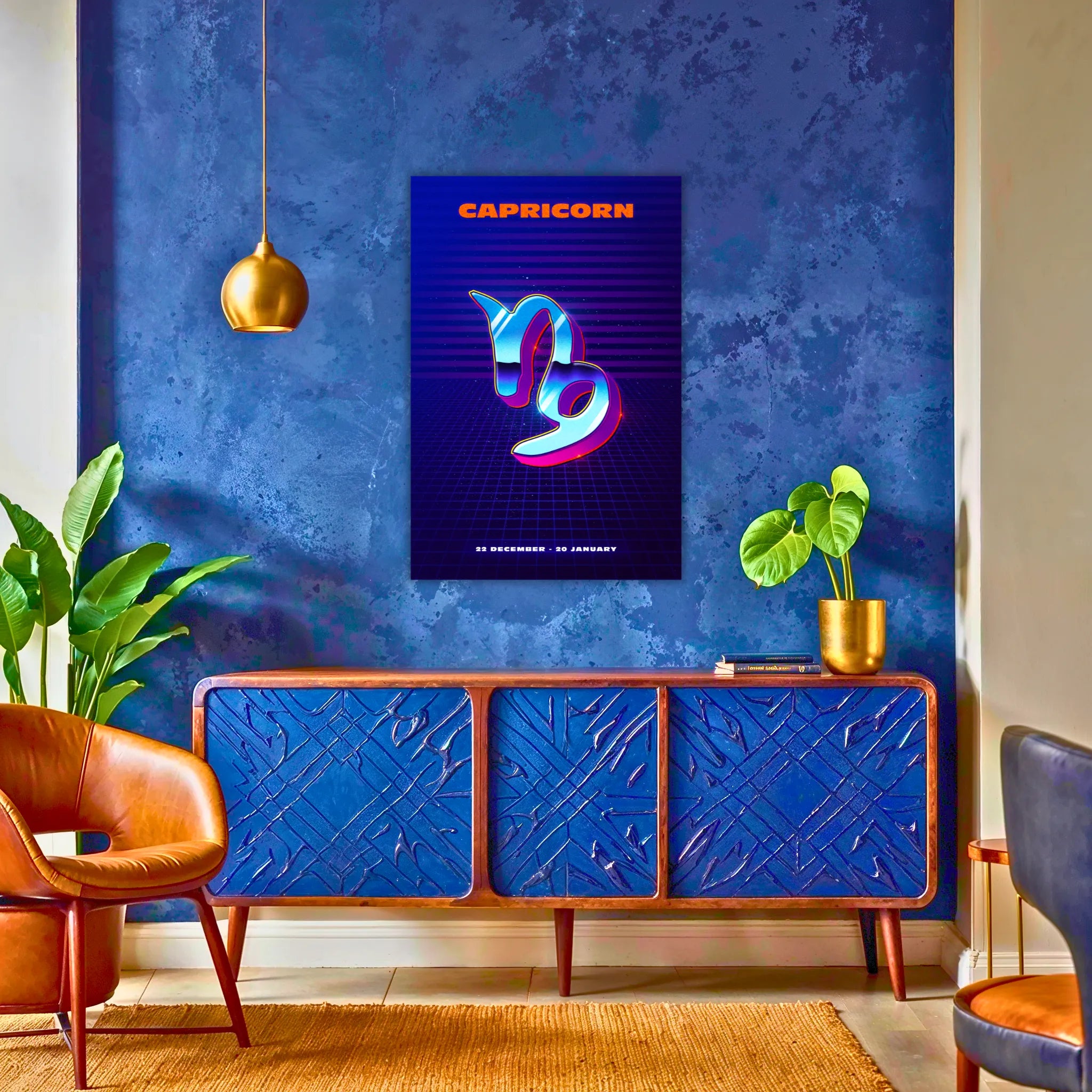 Tableau Capricorne Rétro