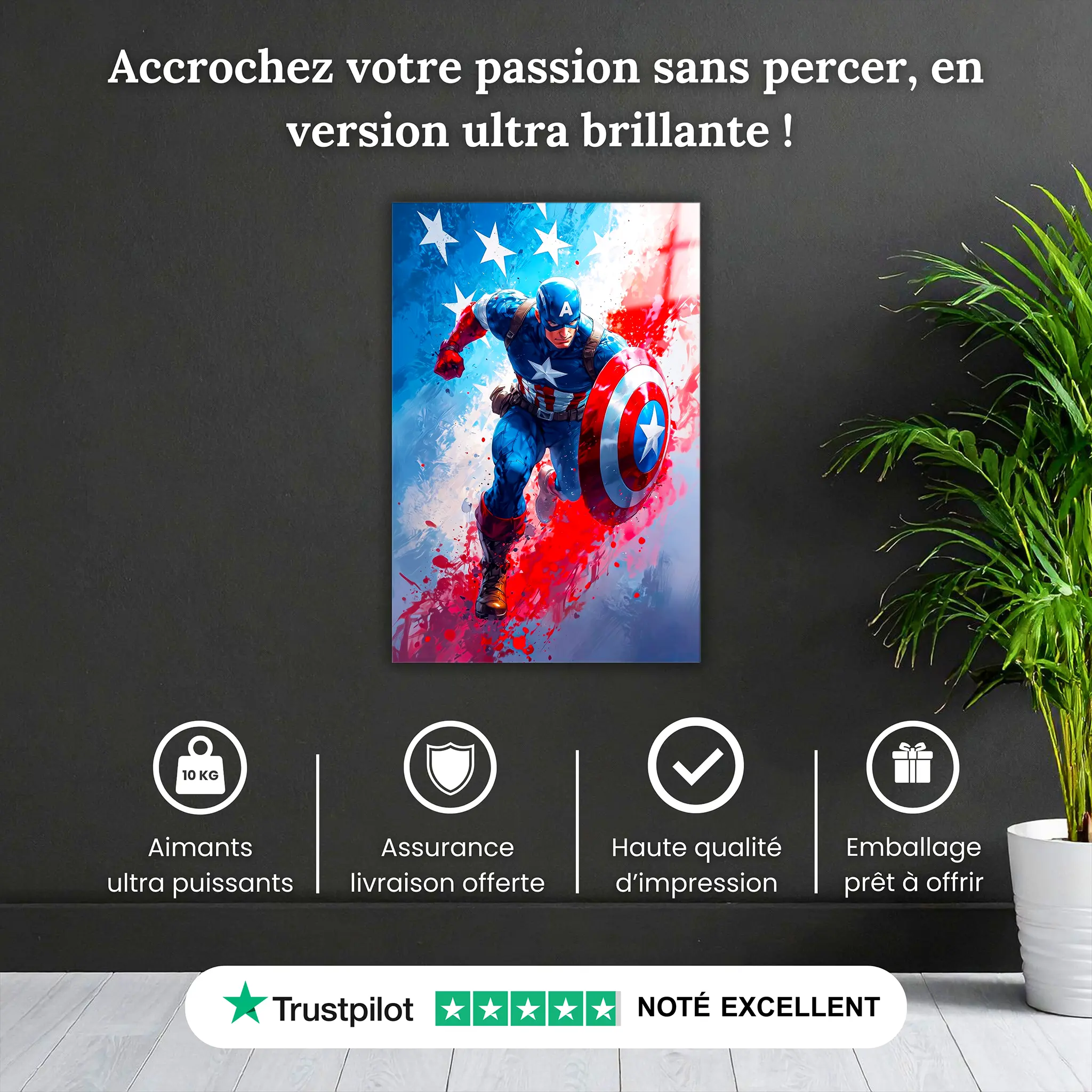 tableau-captain-america-colore-pourquoi-acheter | DreamWay