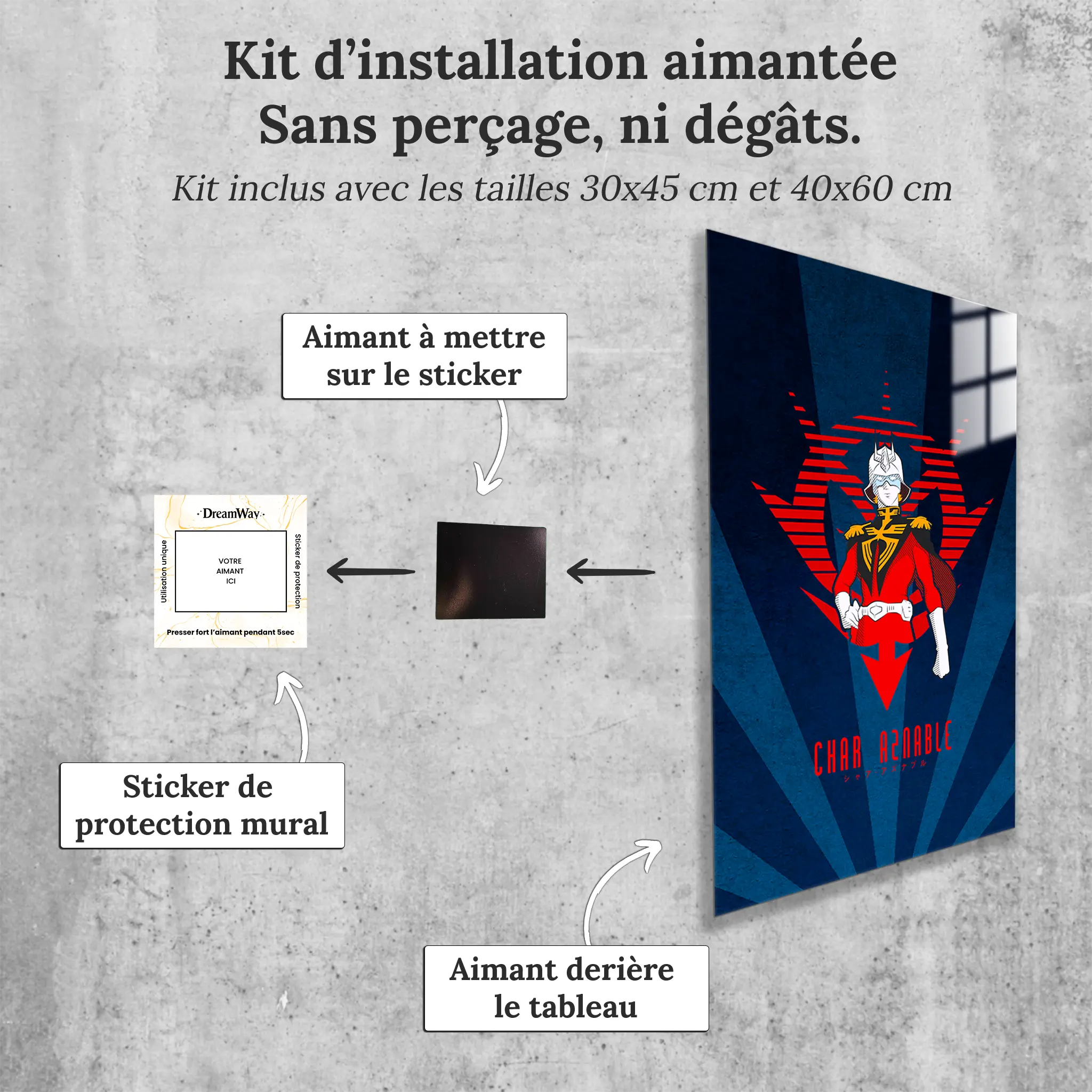 tableau-char-logo-avec-installation-aimantee | DreamWay