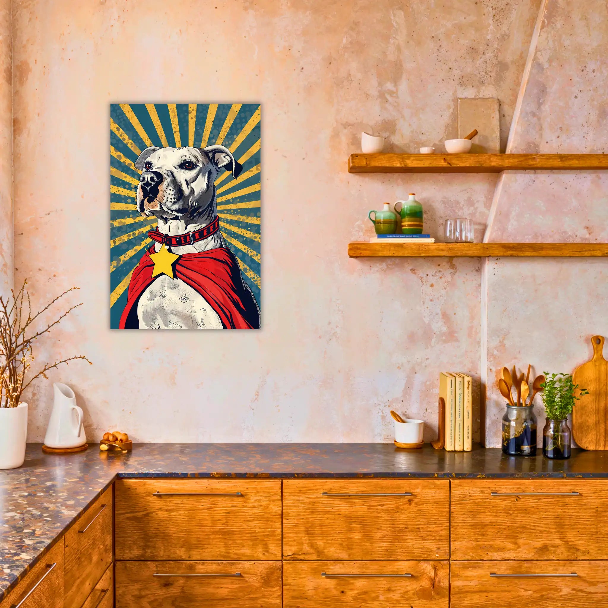 tableau-chien-pop-art-dans-la-cuisine | DreamWay