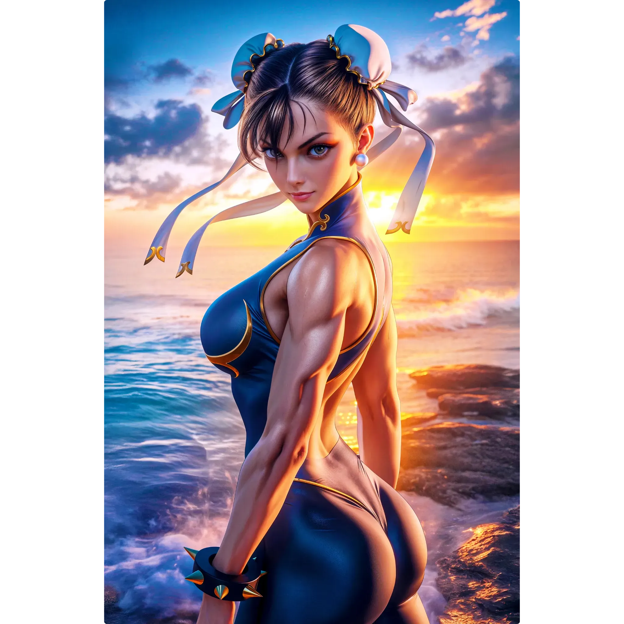 Tableau Chun-Li Street Fighter Réalise