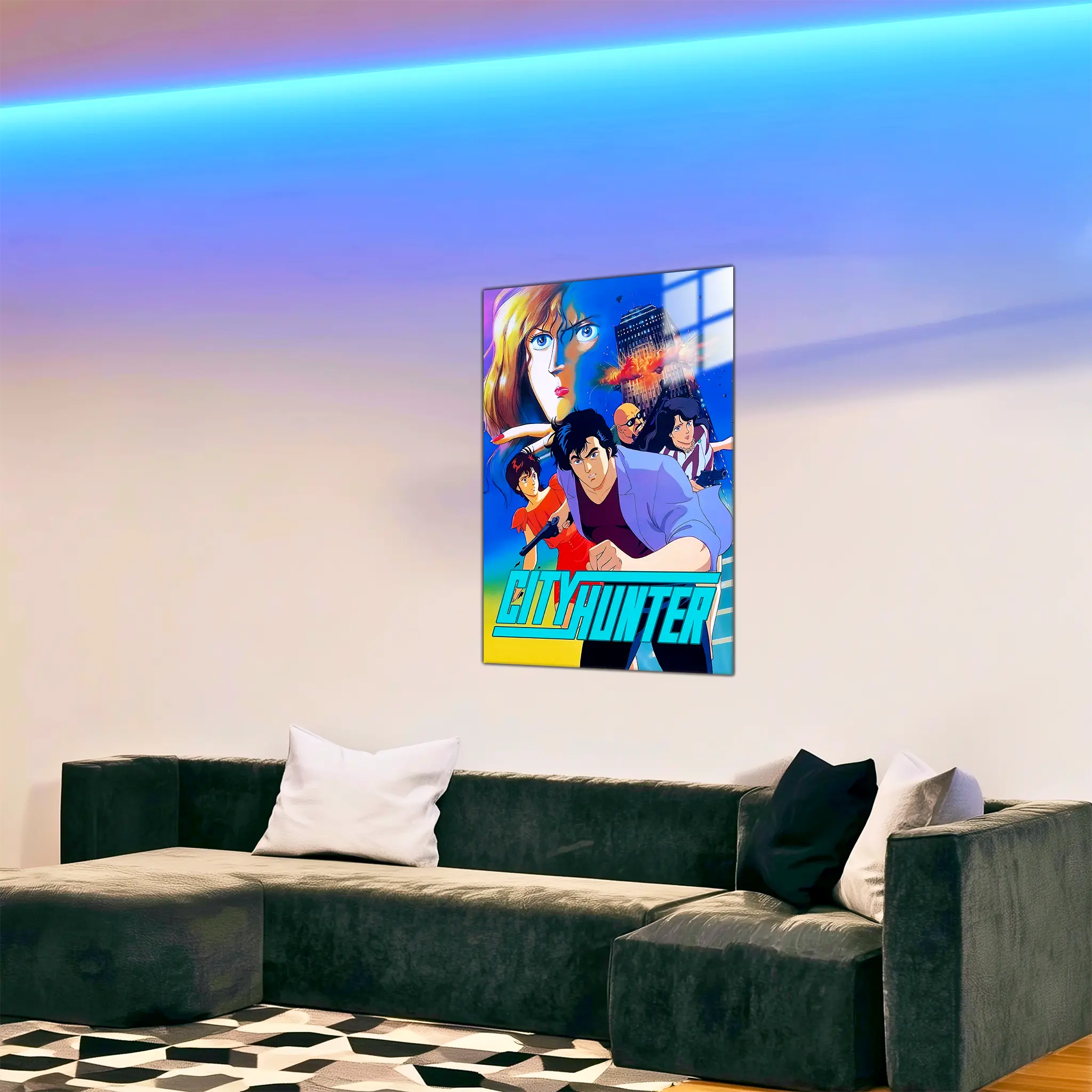 tableau-city-hunter-explosion-dans-le-salon | DreamWay