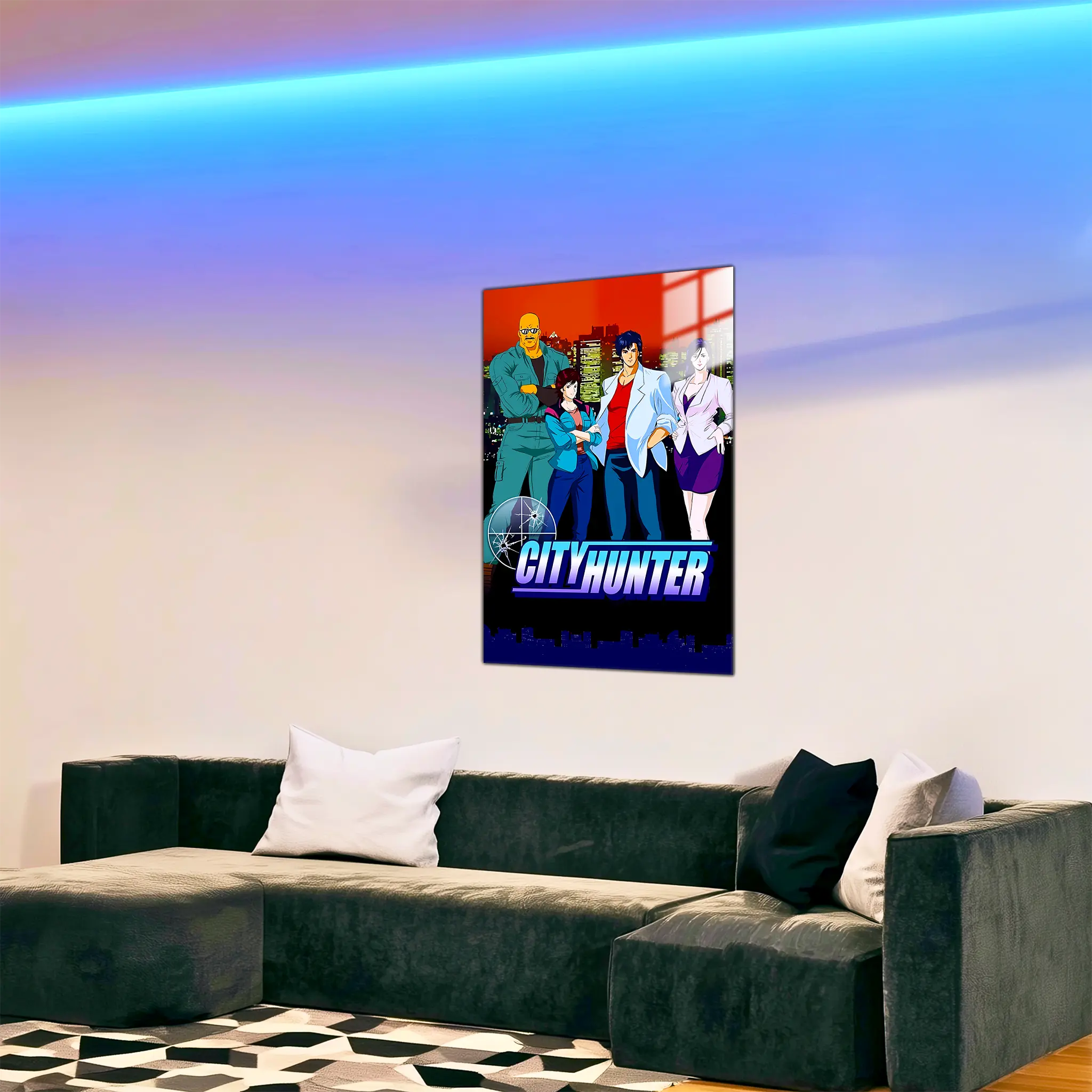 tableau-city-hunter-les-heros-dans-le-salon | DreamWay