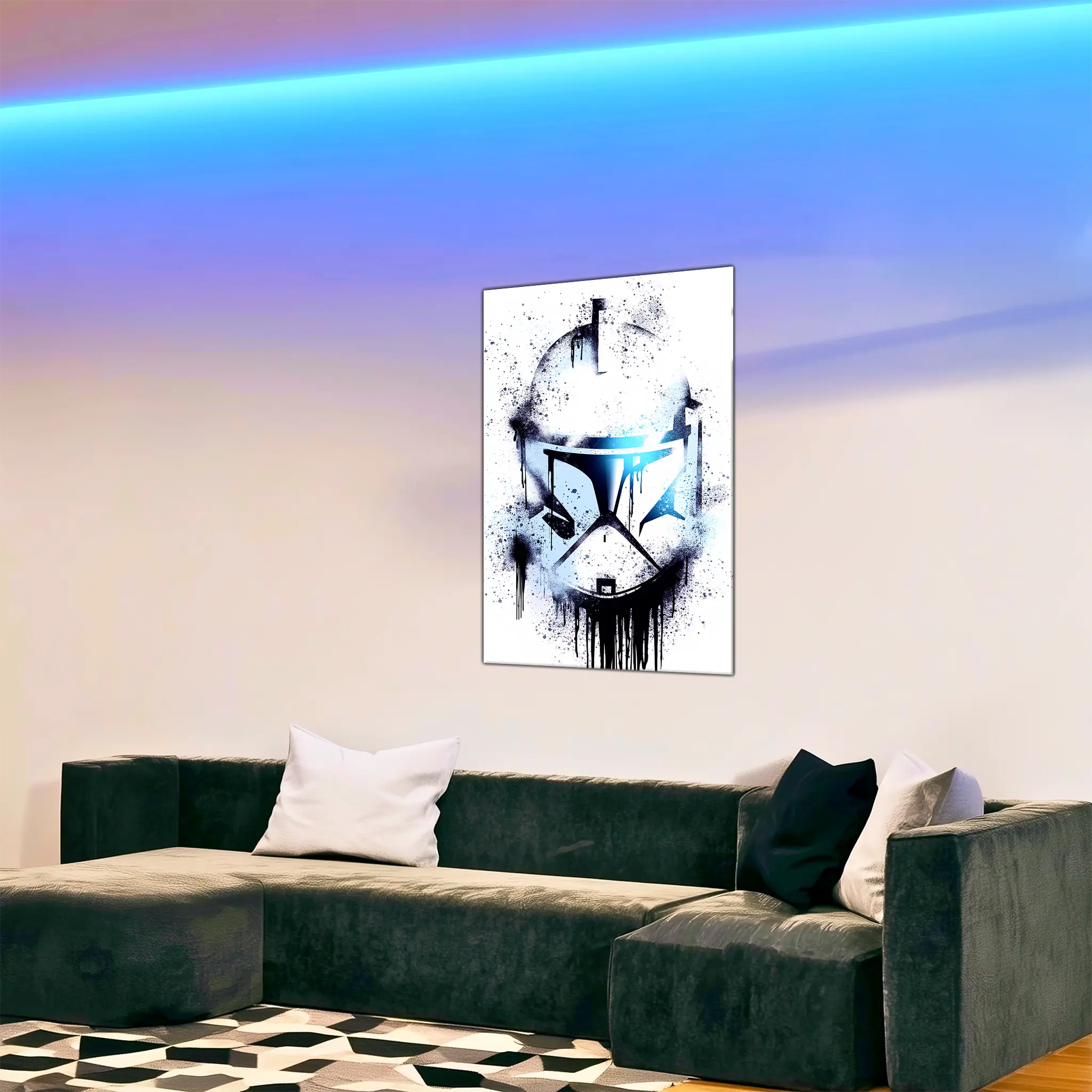 tableau-clone-trooper-casque-dans-le-salon | DreamWay