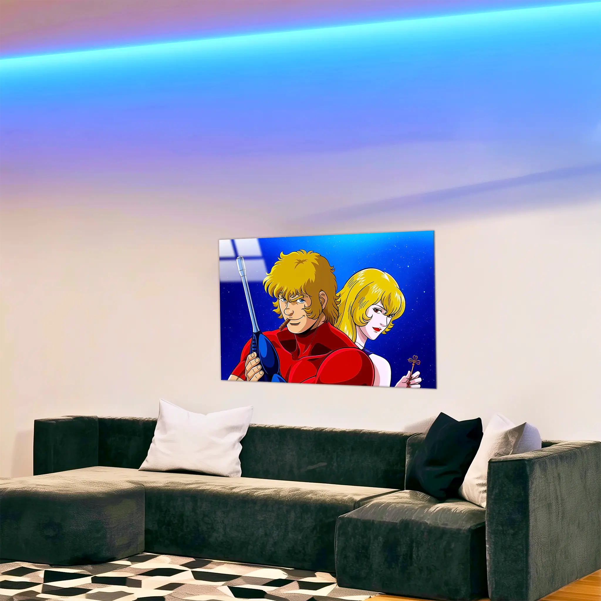 tableau-cobra-et-jane-portrait-dans-le-salon | DreamWay