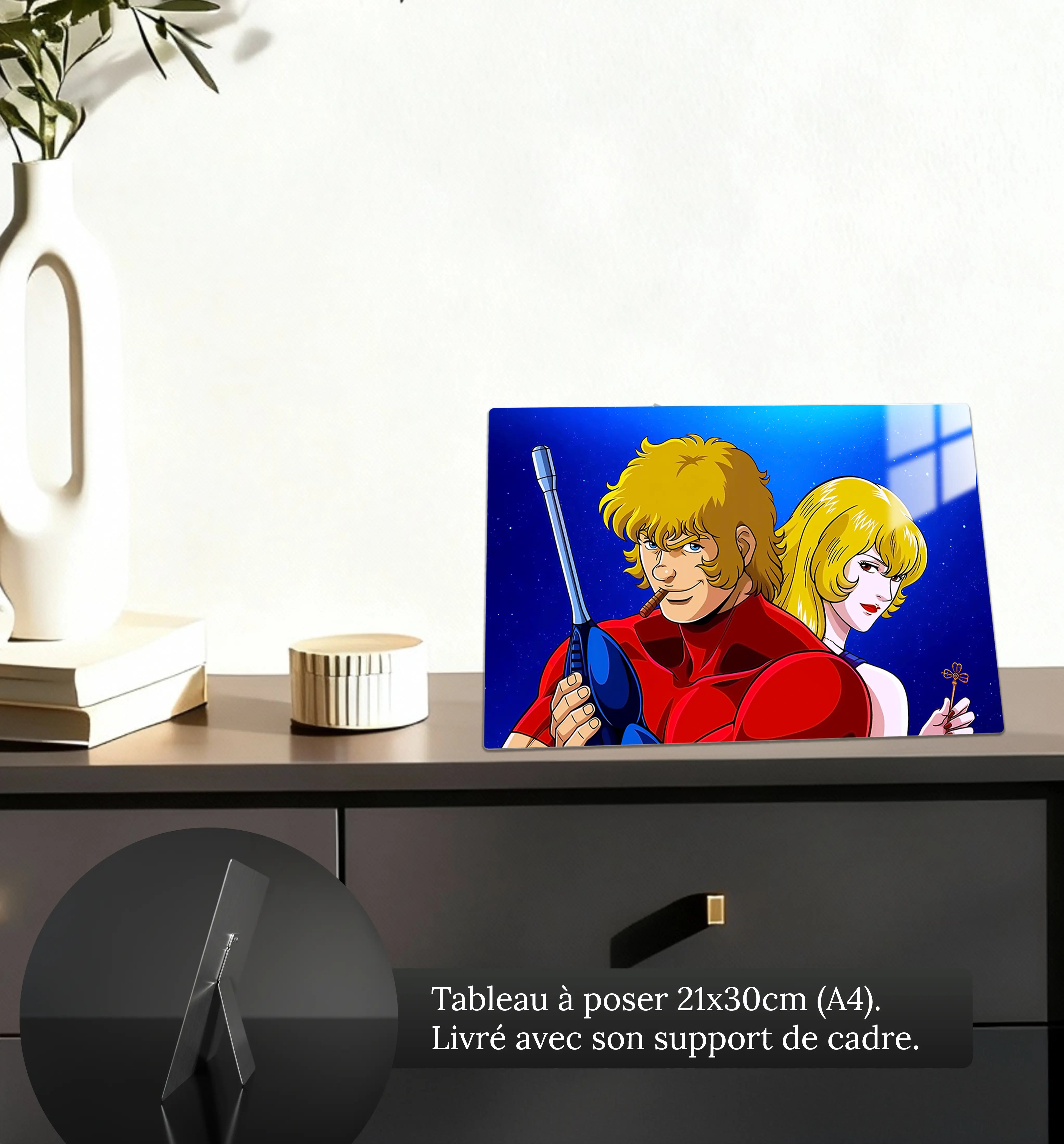 tableau-cobra-et-jane-portrait-petit-format-a-poser-sur-meuble | DreamWay