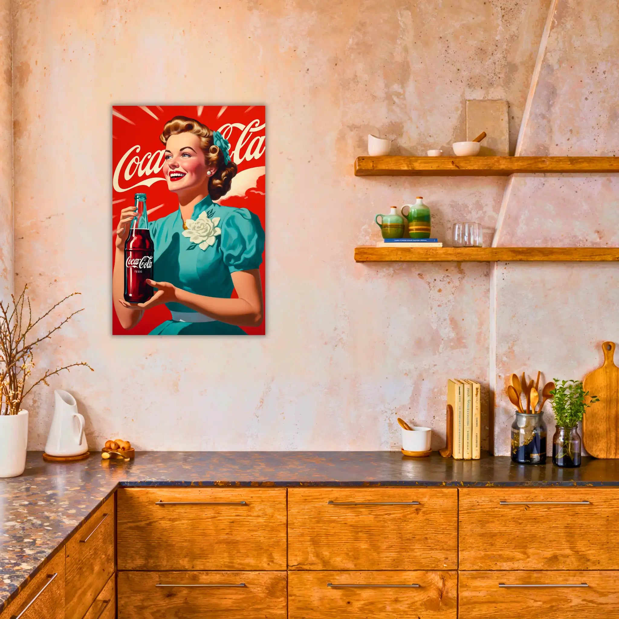 tableau-coca-cola-vintage-dans-la-cuisine | DreamWay