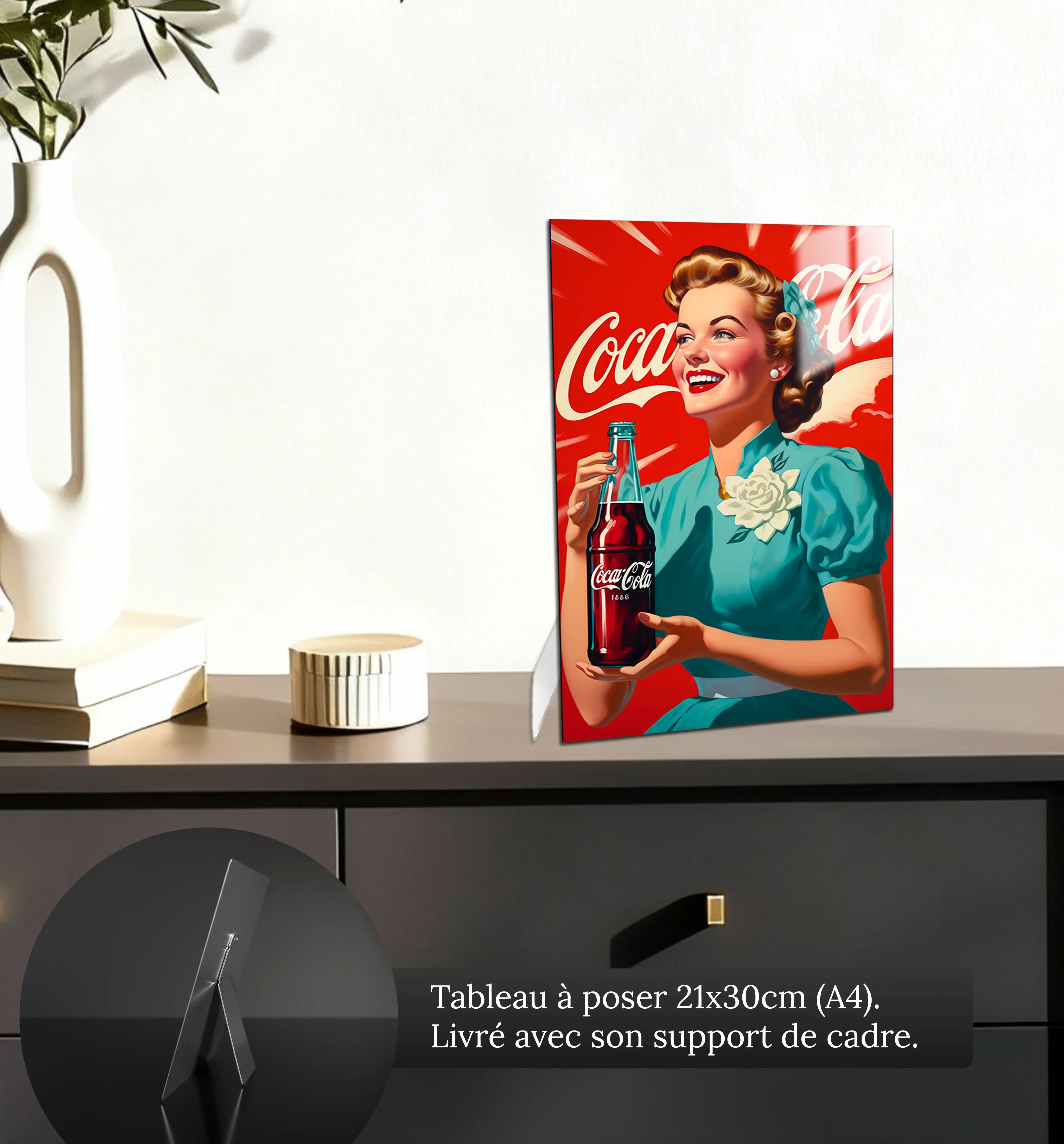 tableau-coca-cola-vintage-petit-format-a-poser-sur-meuble | DreamWay
