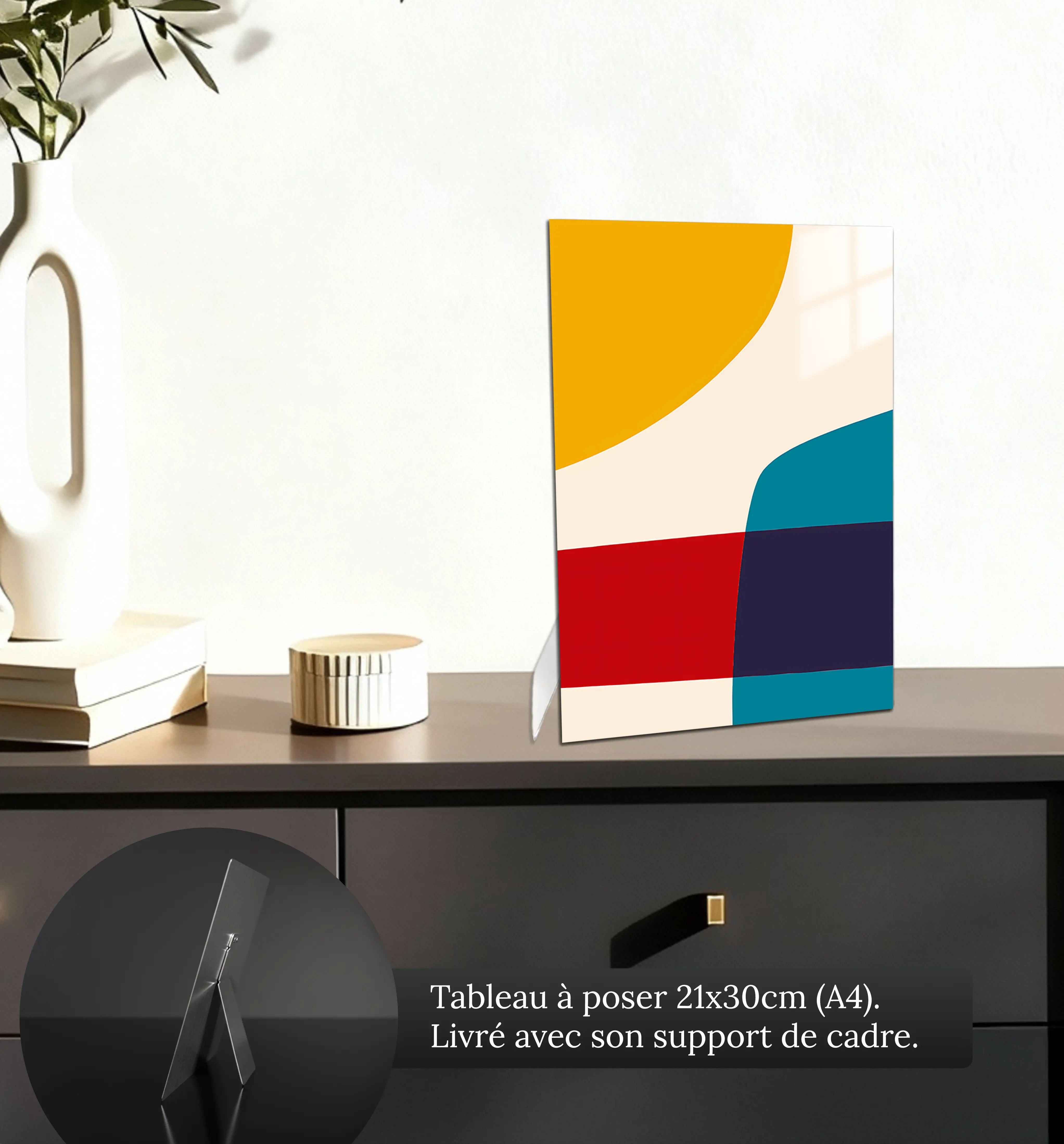 tableau-colore-design-boheme-petit-format-a-poser-sur-meuble | DreamWay