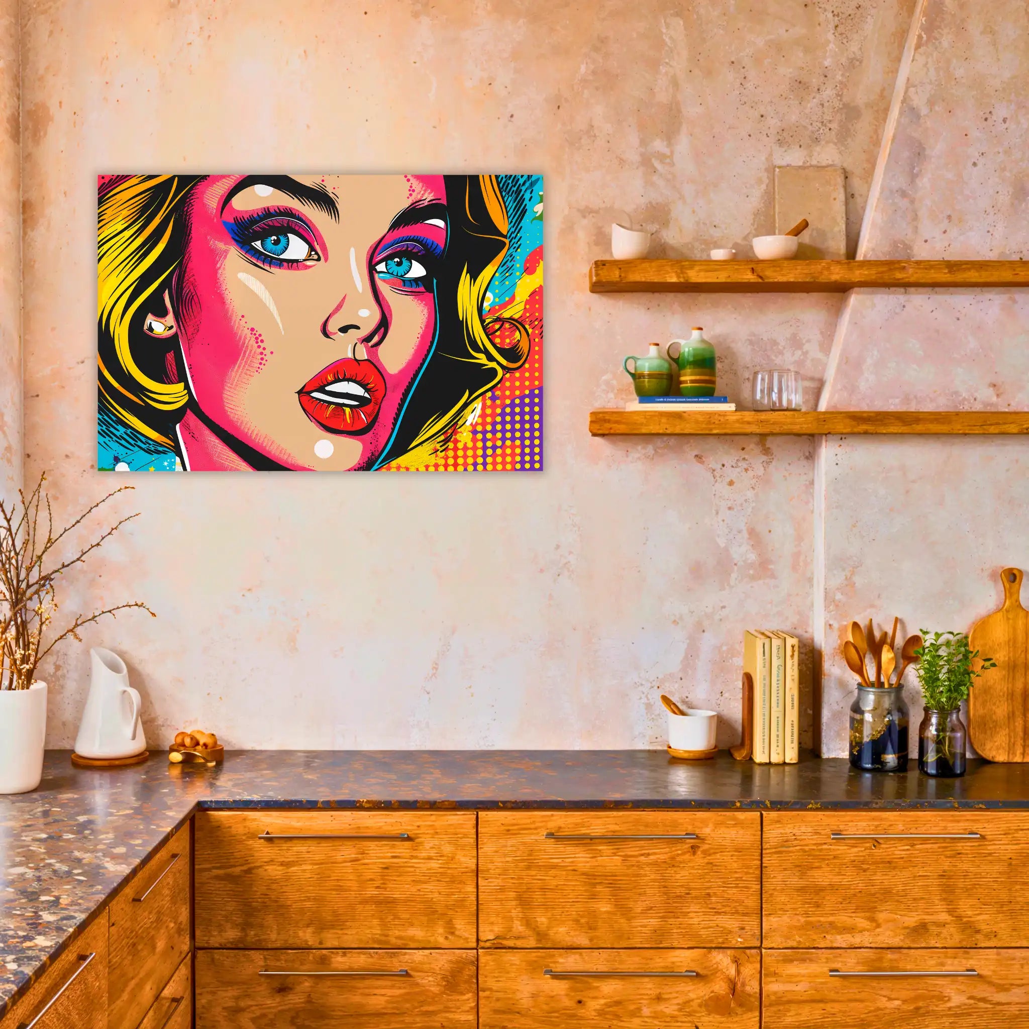 tableau-colore-pop-art-dans-la-cuisine | DreamWay
