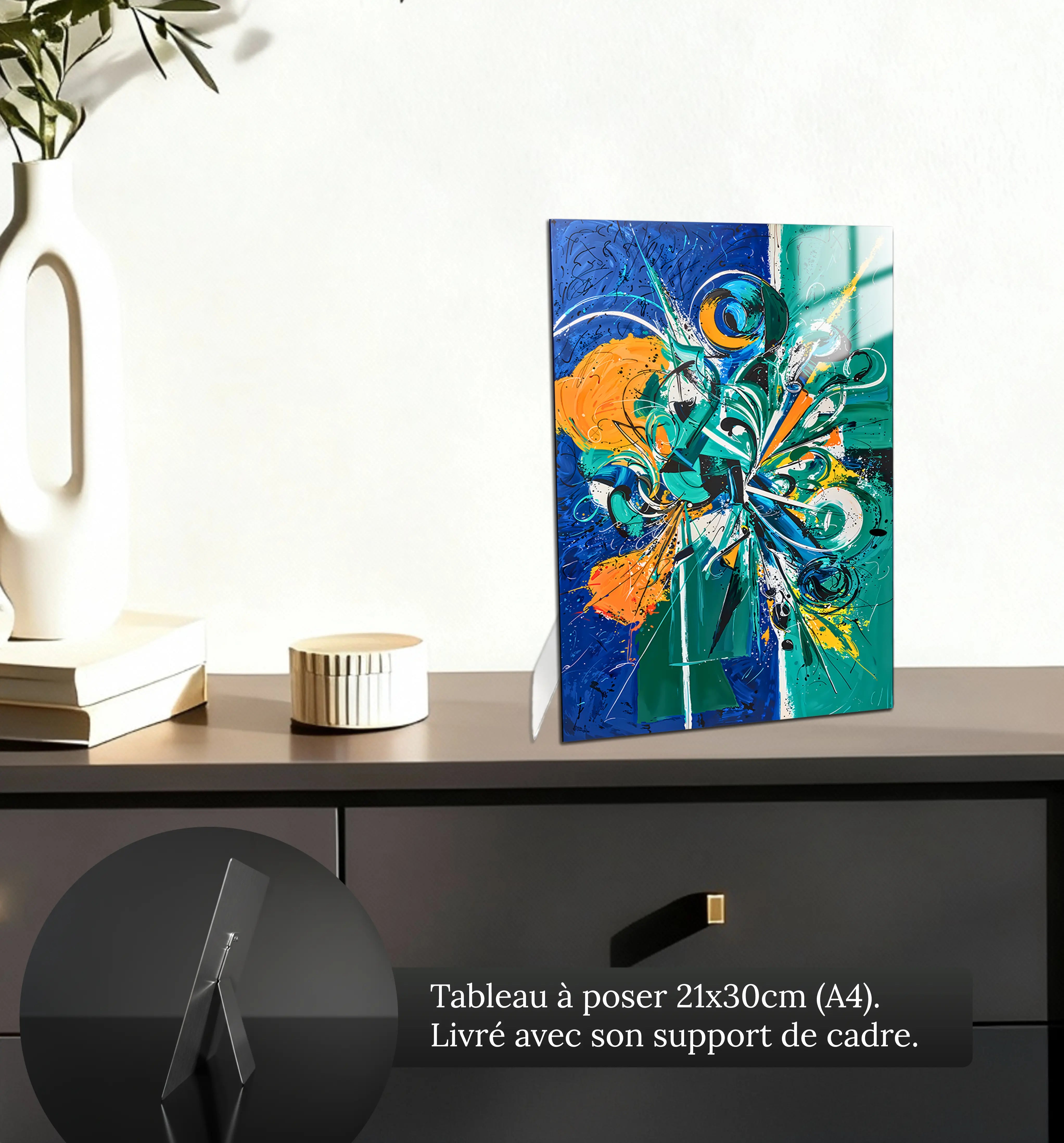 tableau-contemporain-abstrait-petit-format-a-poser-sur-meuble | DreamWay