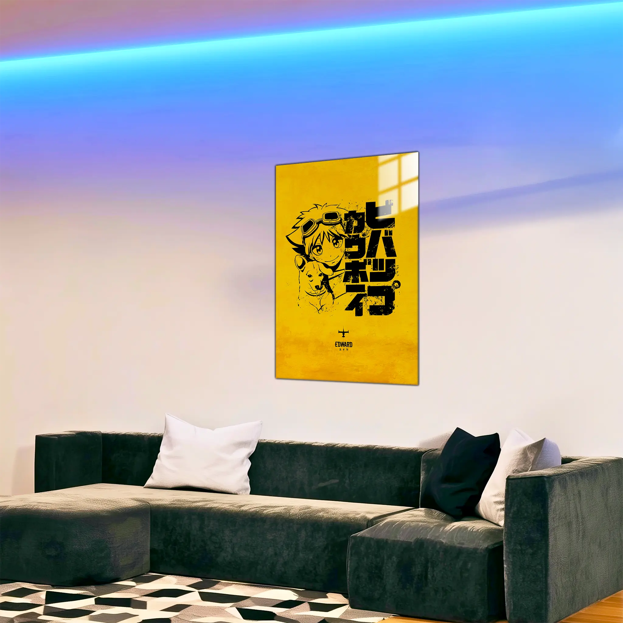 tableau-cowboy-bebop-ed-logo-dans-le-salon | DreamWay